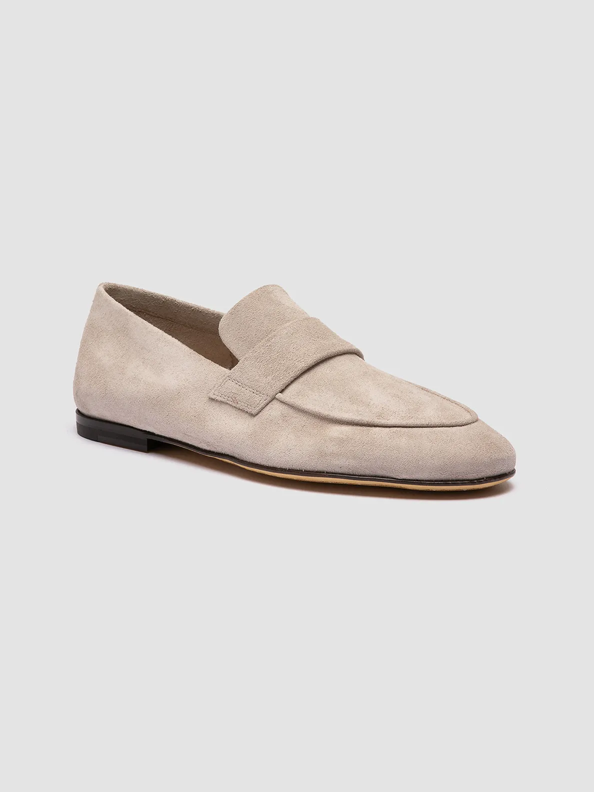 Late Stroll AIRTO 001 - Ivory Suede Loafers
