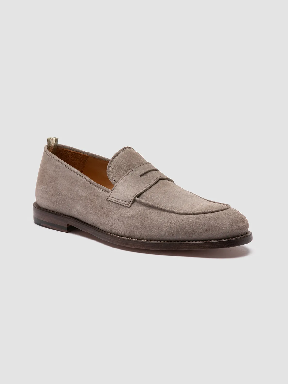 Bridge Lane OPERA 001 - Grey Suede Penny Loafers