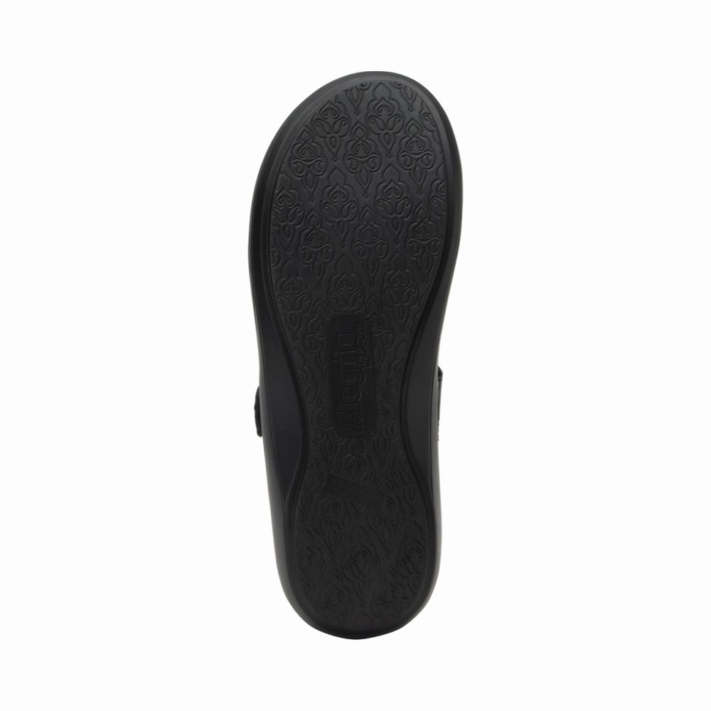 Alegria Women's Dinamo Mary Jane in Black Multi Lime Fresh