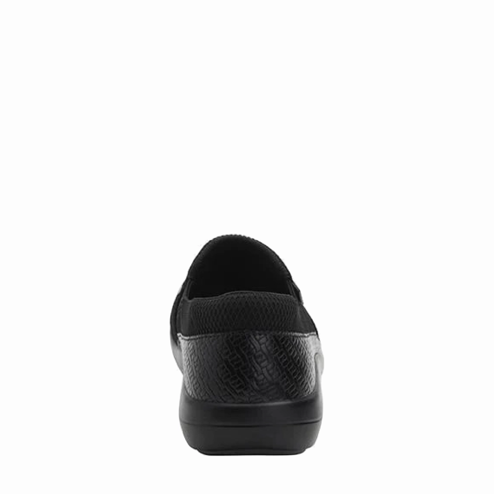 Fit Mode Alegria Women's Duette Slip Resistant Slip On in Black Woven