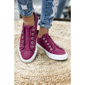 Low Impact Cushioning Slip On Comfort Canvas Sneaker In Desert Pepper Smoked