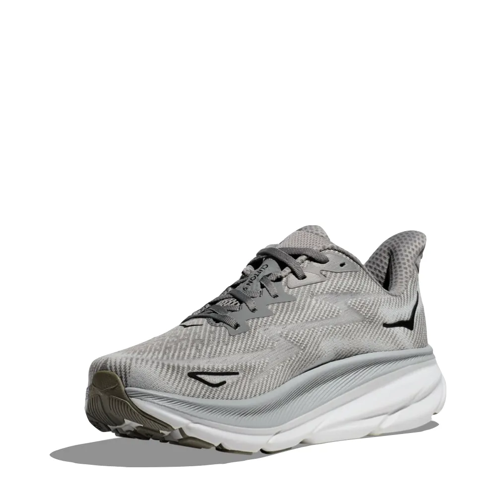 Functional Style Hoka Men's Clifton 9 Sneaker in Harbor Mist/Black