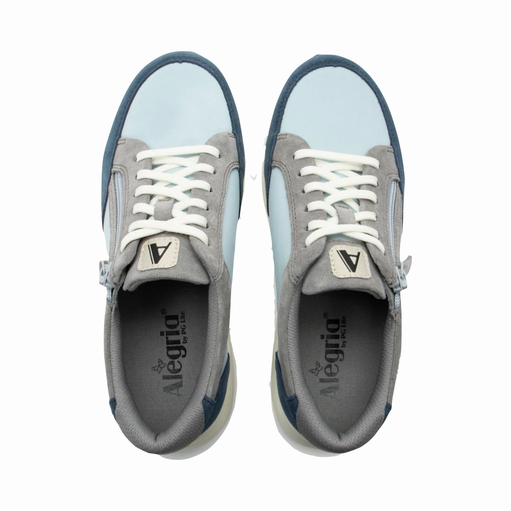 Alegria Women's Eazeer Sneaker in Tempest Blue Unisex Look