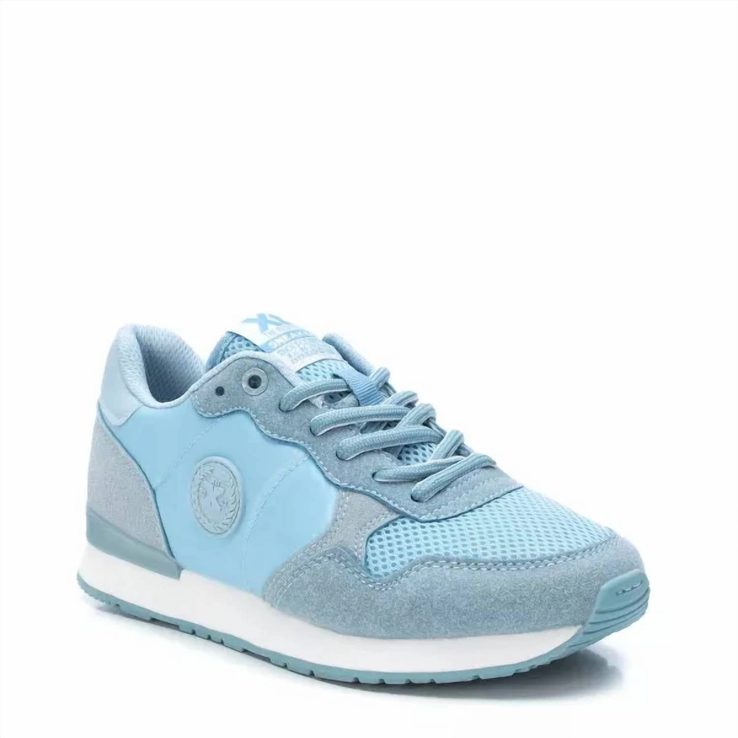 Plush flexibility Step Freedom Women's Lace-Up Sneakers In Light/pastel Blue