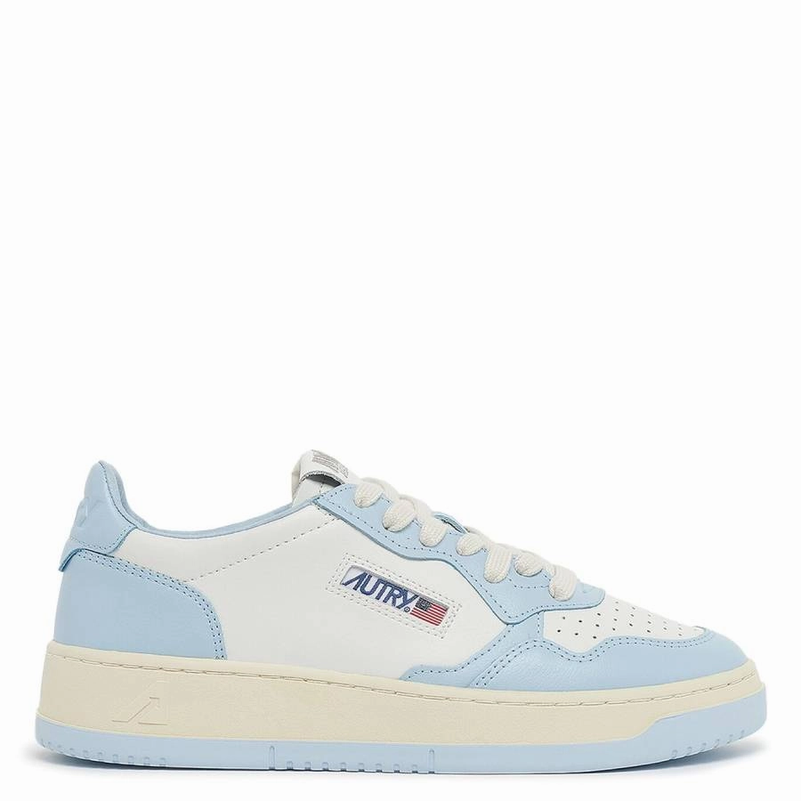 Recycled Polyester Wide Toe Box Option Autry Ladies Blue Wmns Medalist Low Top Sneakers