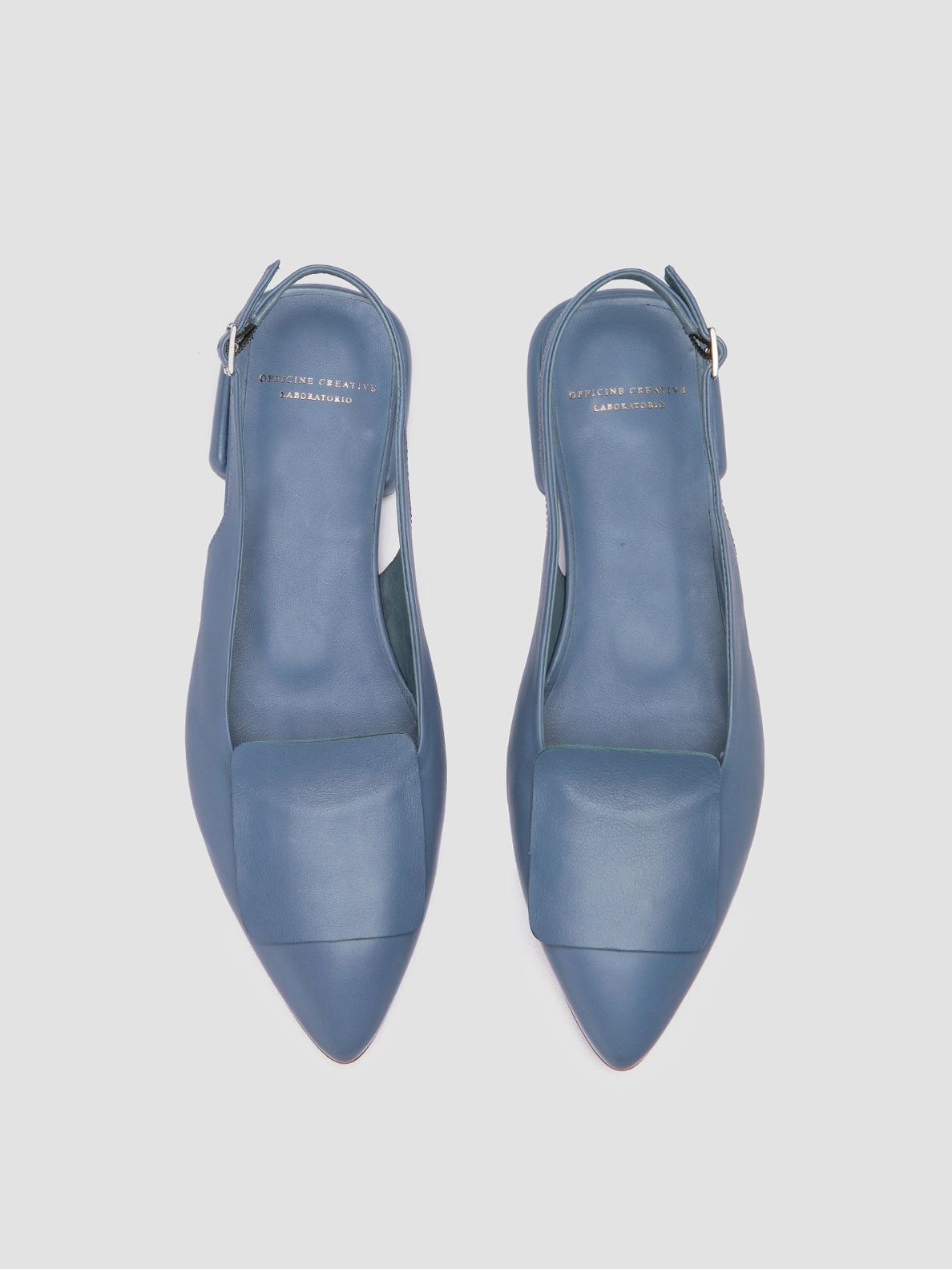 Street Ready Practical Design SUE 007 - Blue Leather Slingback