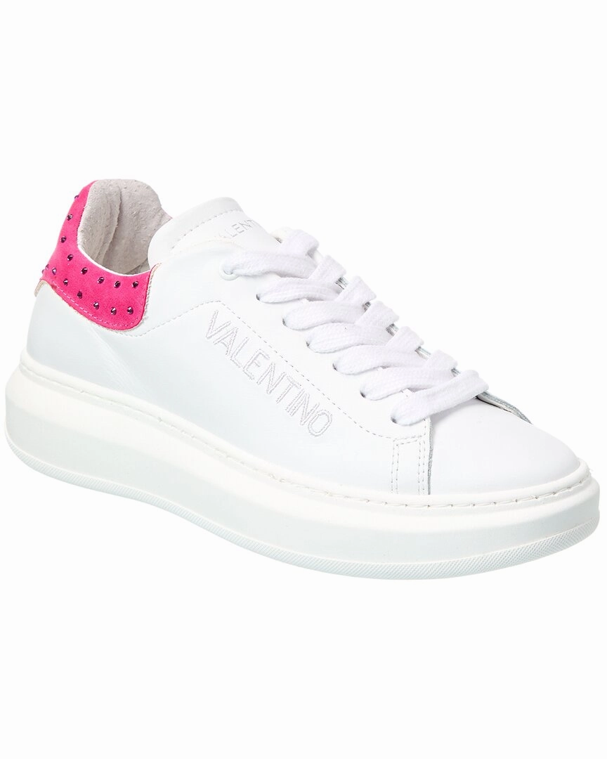 Minimal Stitch Valentino by Mario Valentino Fresia Stone Leather Sneaker