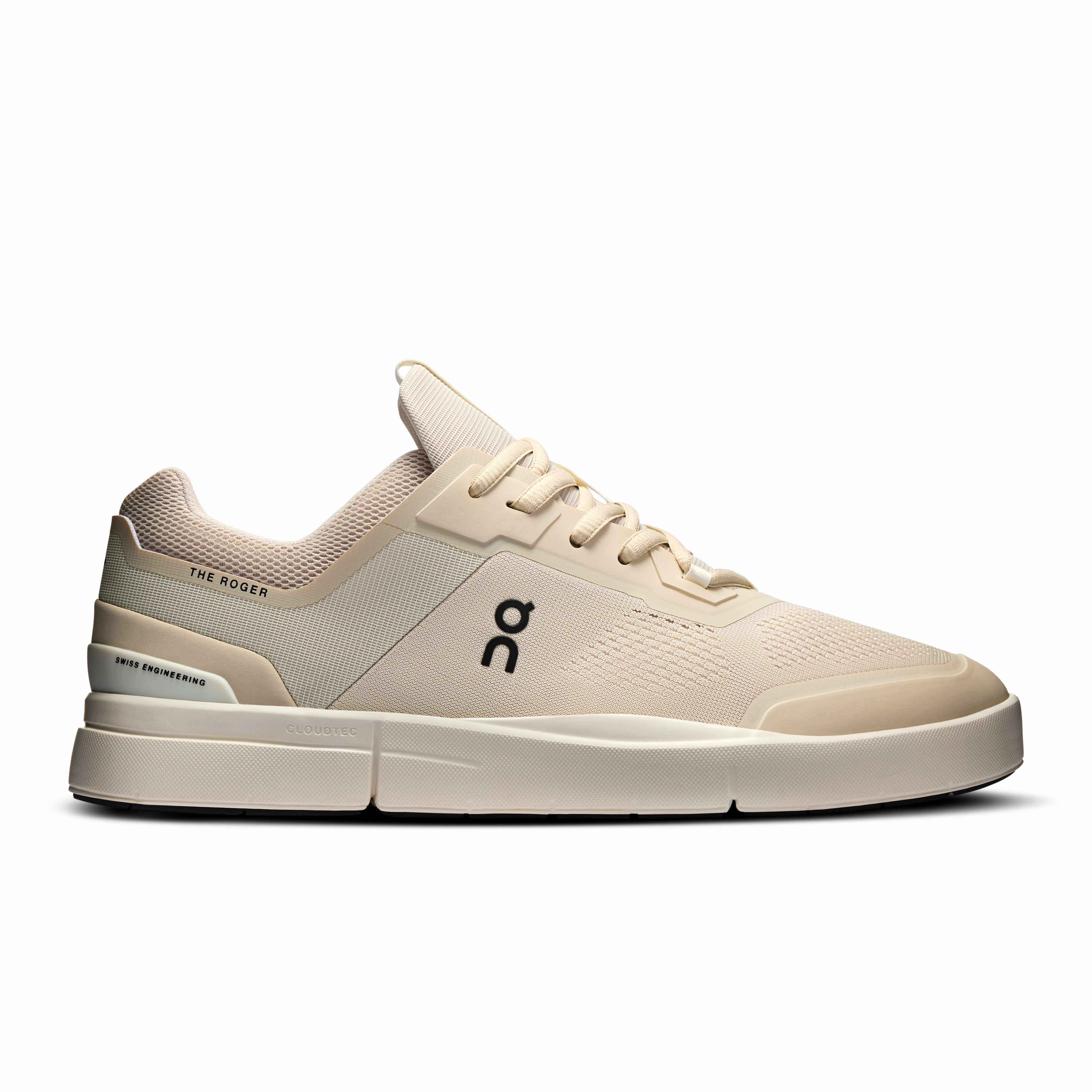 On Running Men's The Roger Spin Shoes - Sand / Ivory heavy - duty sole shoes Interval running
