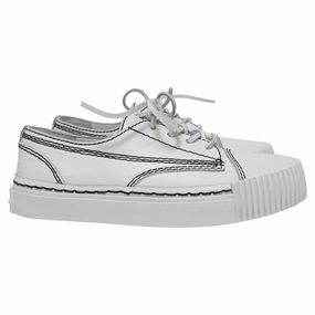 Soccer Field Alexander Wang Perry Low-top Trainers In White Leather