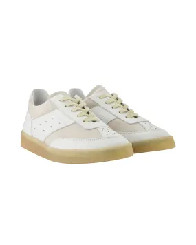 Cushion Line Sneakers - Mm6 Maison Margiela - White - Leather