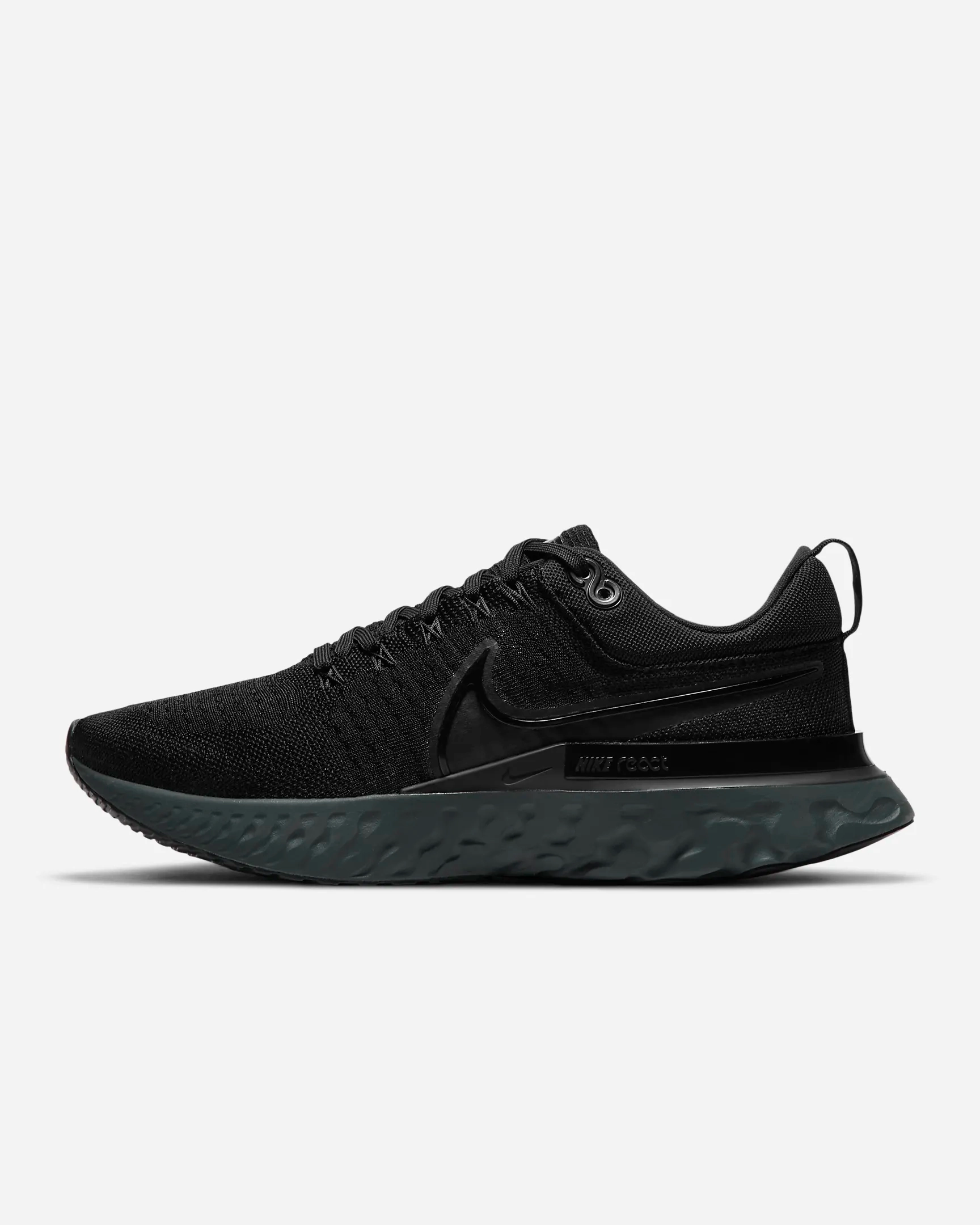 Ankle Collarbone Padding running - performance Nike Men's React Infinity Run Flyknit 2 Shoes - Black / Iron Grey