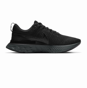 Nike Men's React Infinity Run Flyknit 2 Shoes - Black / Iron Grey Techy Design