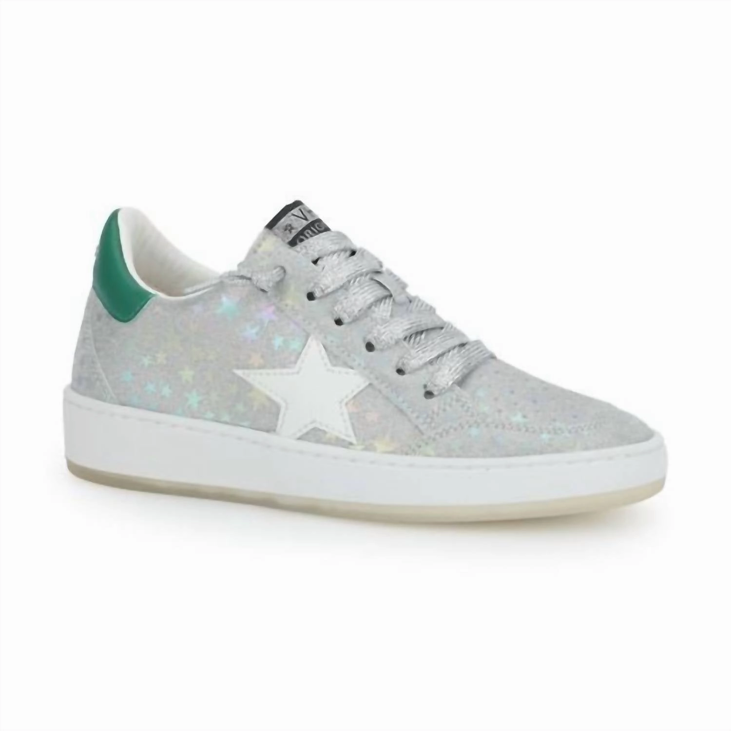 Any Terrain Cushioned Walk Women's Denisse Sneaker In Silver/stars