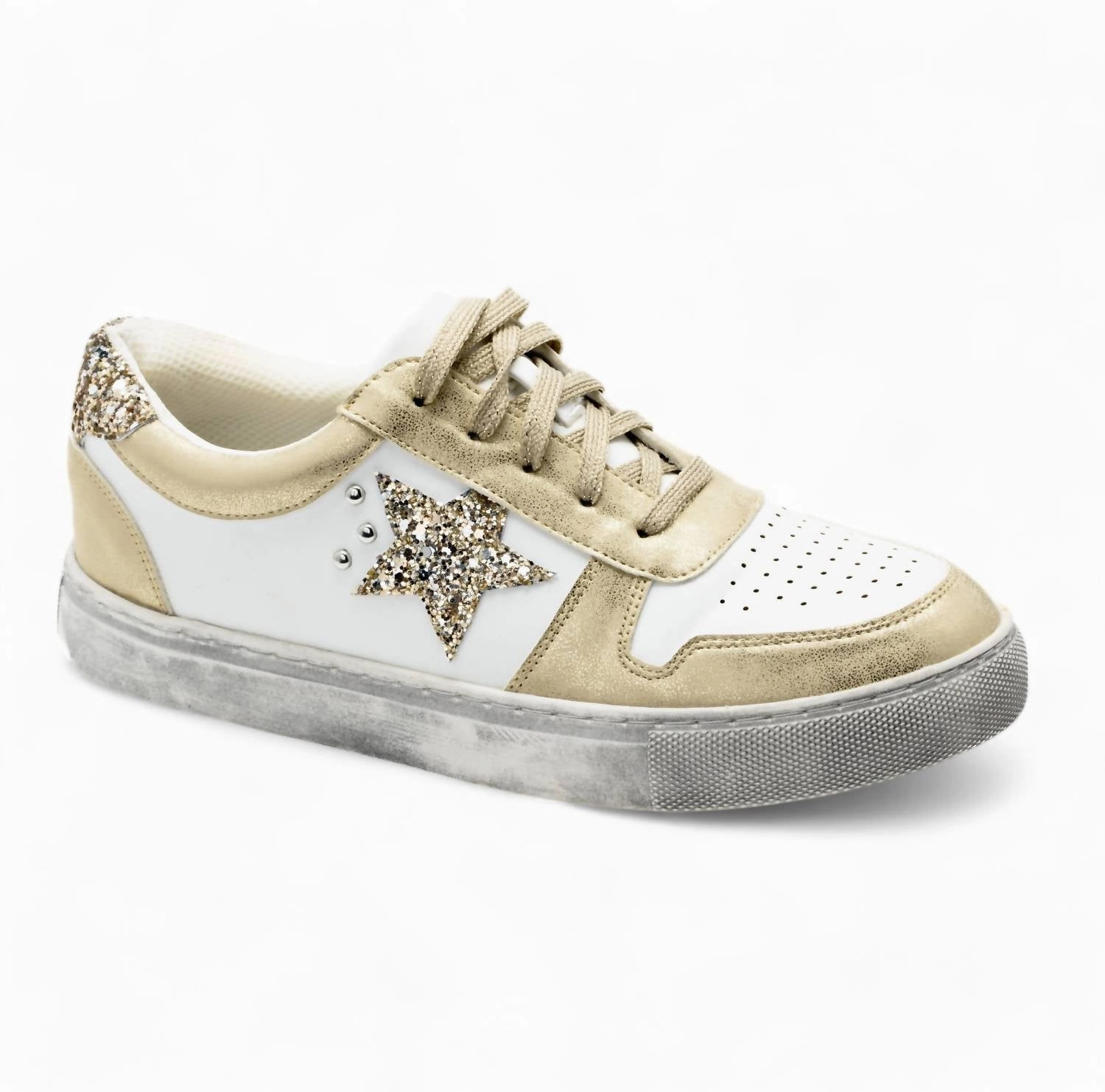 Smooth Motion Midfoot Lock Women's Constellation Sneakers In Gold
