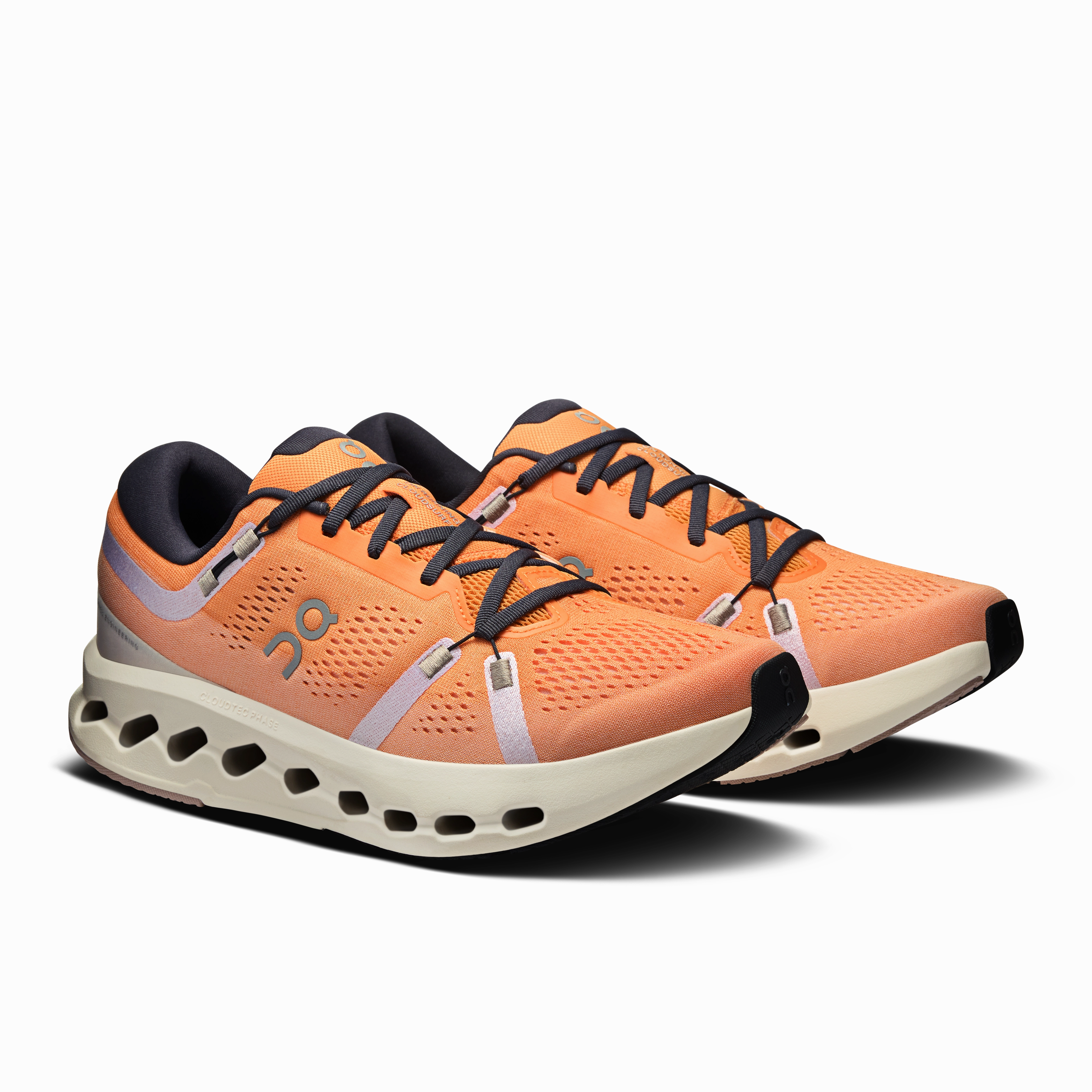On Running Men's Cloudsurfer 2 Shoes - Tangerine / Ivory lace - up shoes