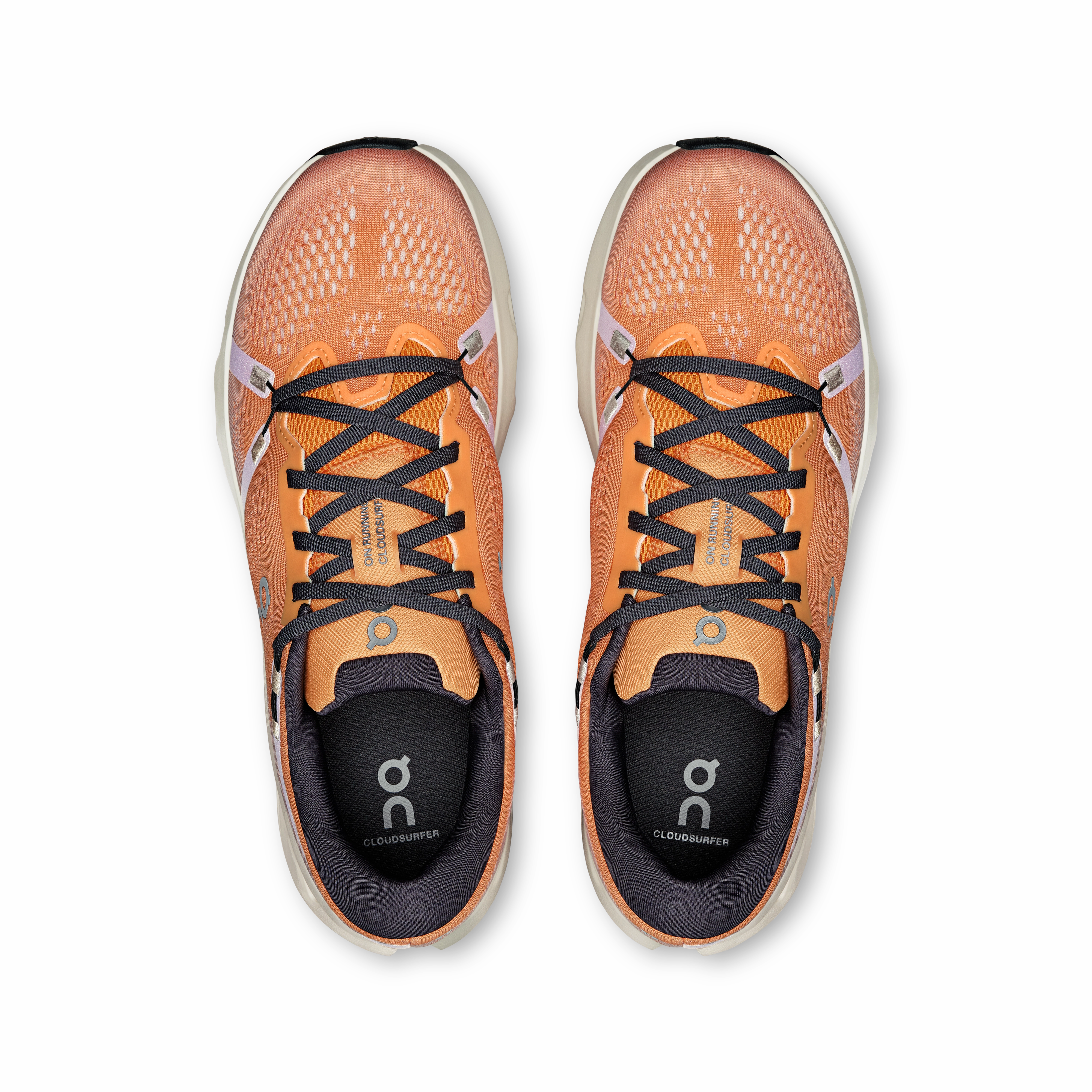 travel - running shoes 10K running On Running Men's Cloudsurfer 2 Shoes - Tangerine / Ivory