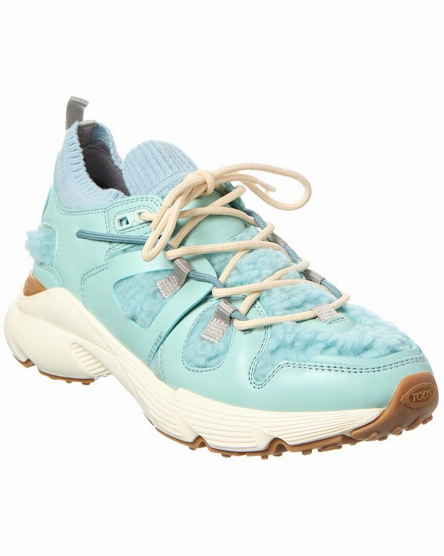TOD??s Sportivo Runner Shearling & Leather Sneaker Sneaker Deals