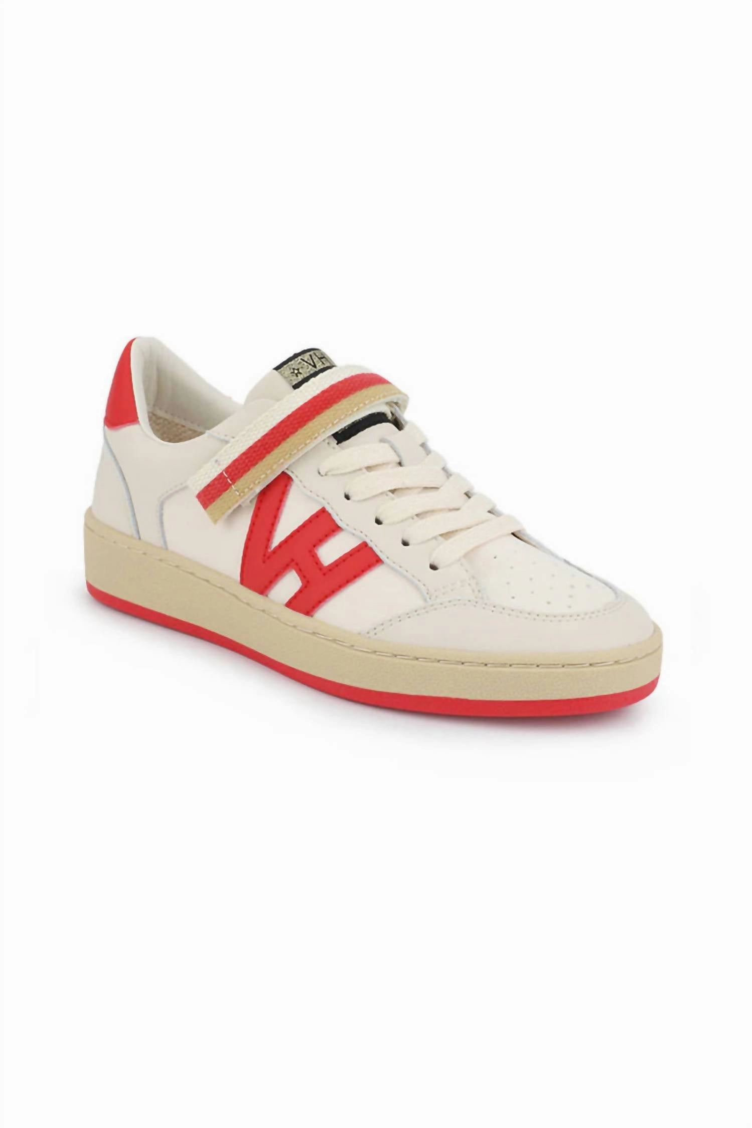 Sporty Casual Women's Running For Life Tennis Shoe In Beige/ Orange