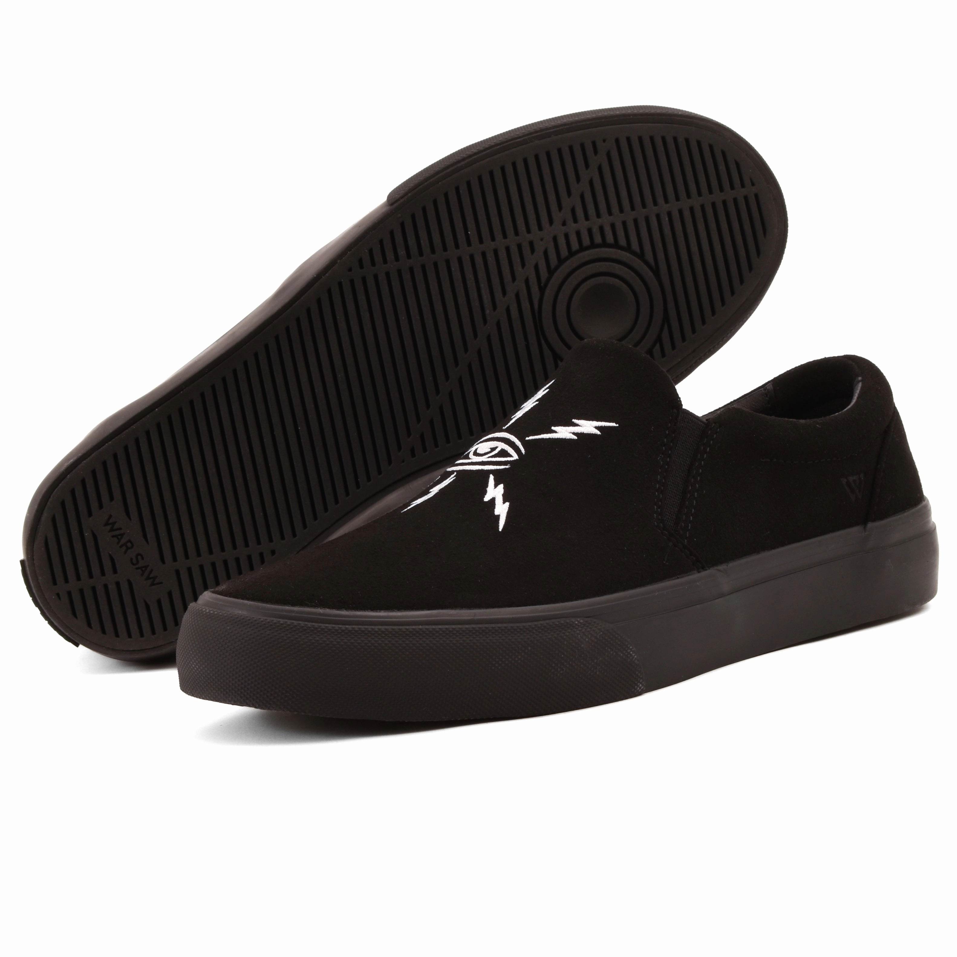 Warsaw - Stranger ET (Black/Black Synthetic Suede Templeton) Neutral Footbed Agility - improving