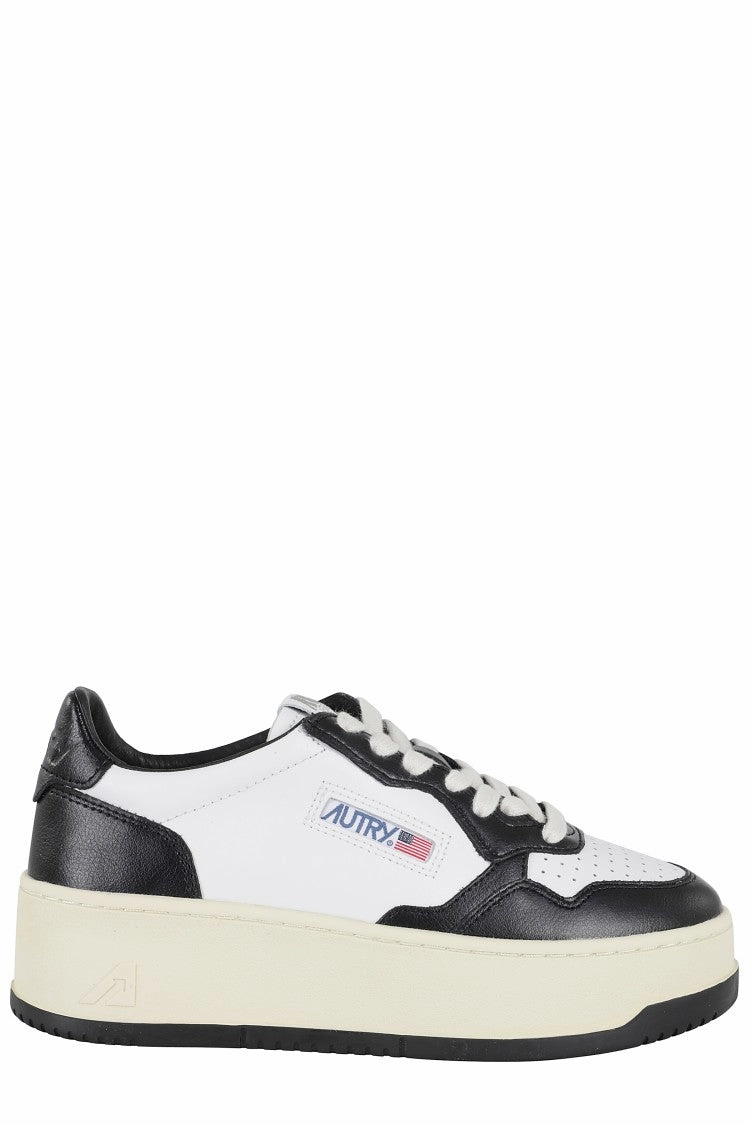 Low-Top Sneaker In White Leather Sport Aesthetic Fit Light
