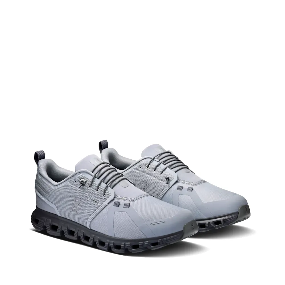 On Men's Cloud 6 Waterproof Sneaker in Alloy/Wolf evening walk Practical Walk