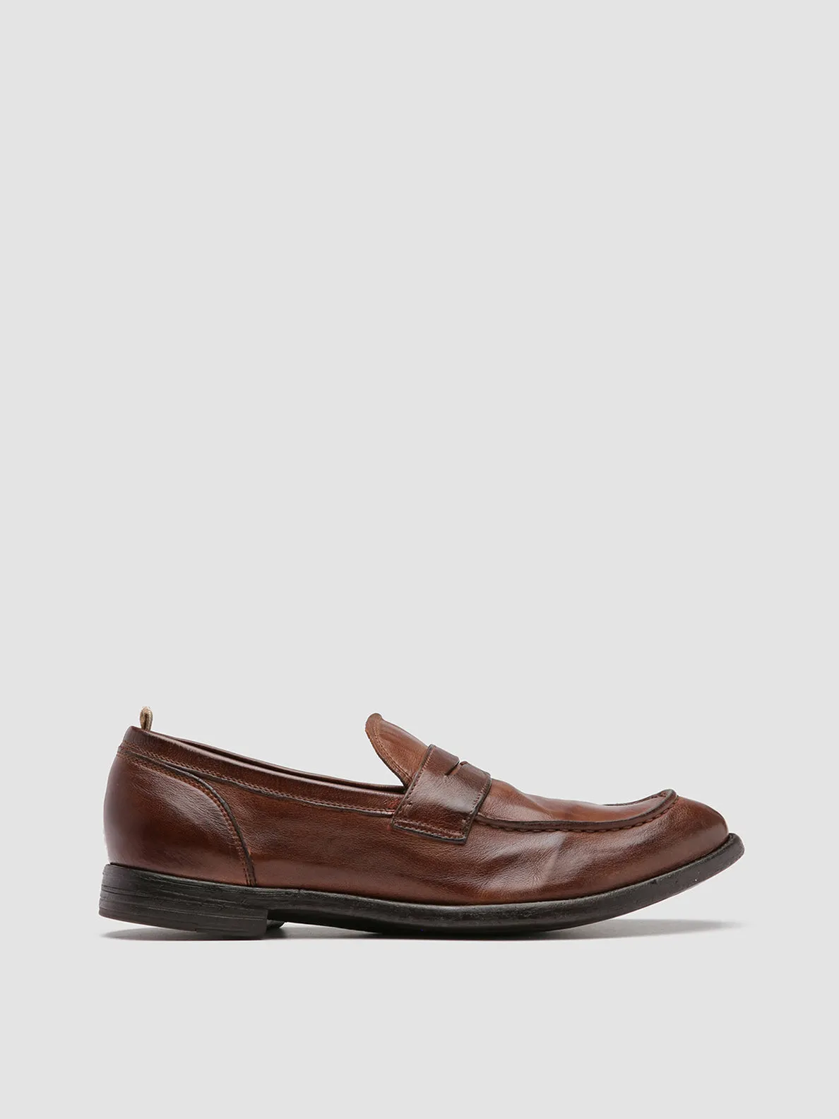 Urban Ease ARC 509 - Brown Leather Penny Loafers