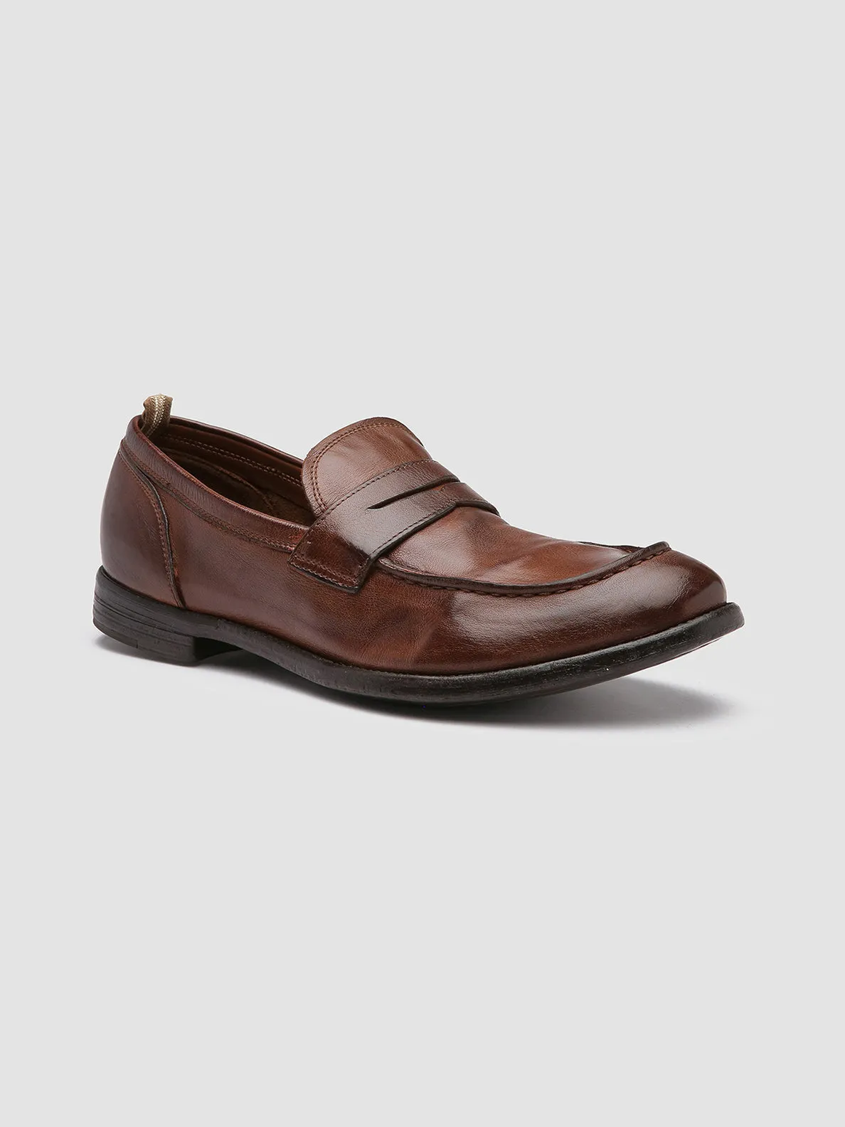 River Path Relax Mode ARC 509 - Brown Leather Penny Loafers