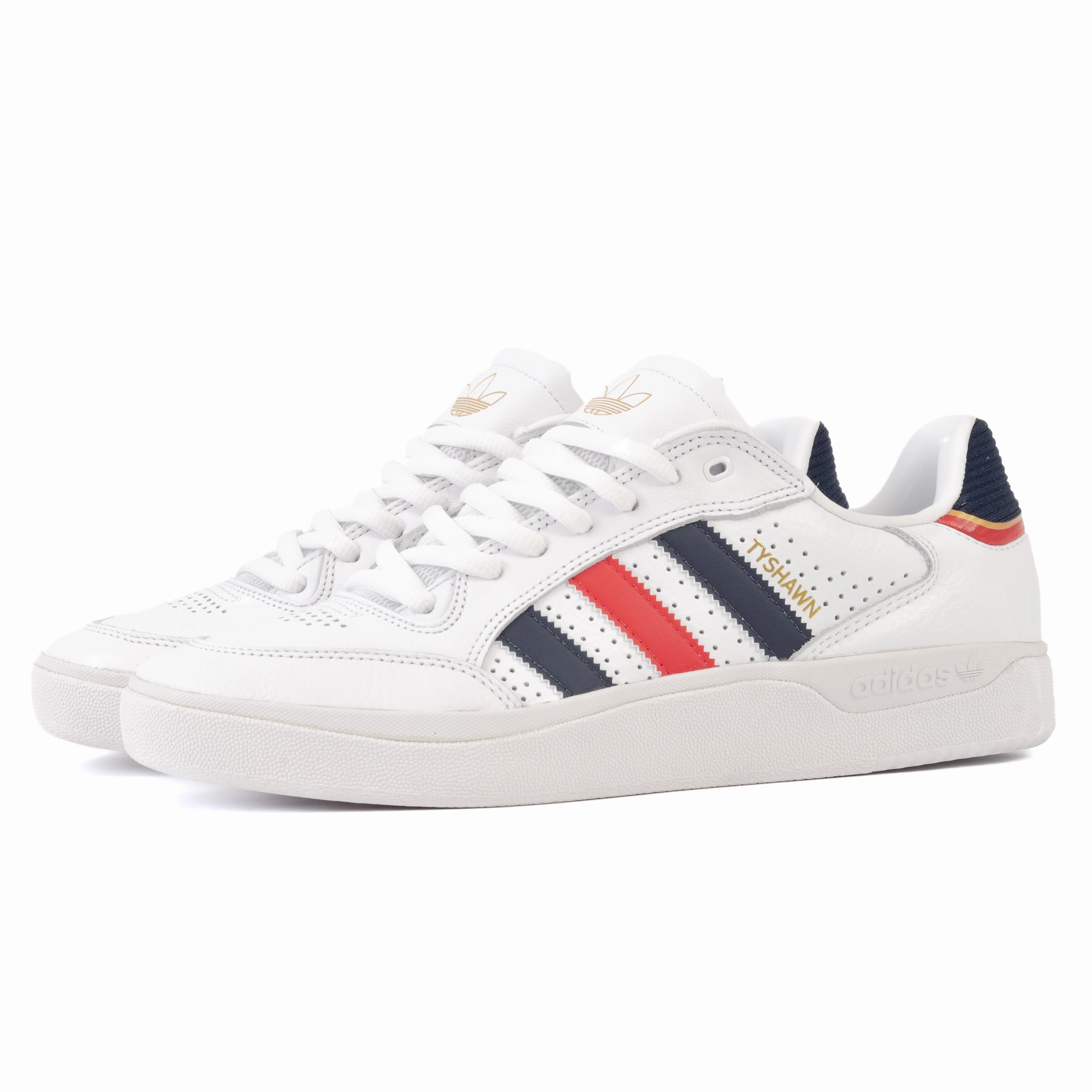 High Quality Adidas - Tyshawn Low (Cloud White/Better Scarlet/Gold Metallic)