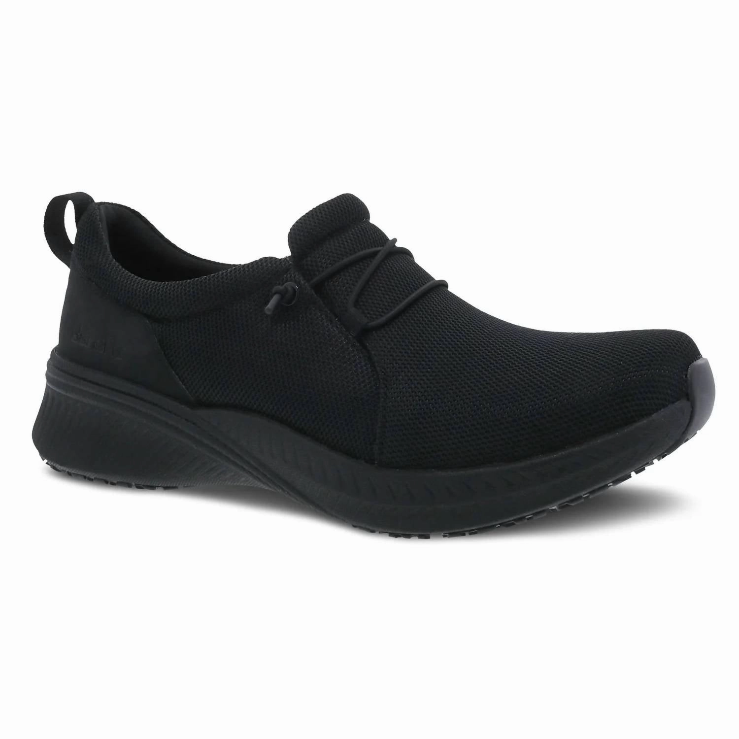 Women's Marlee Sneakers In Black Mesh Tensile Fiber Upper Slip Resistant Grooves