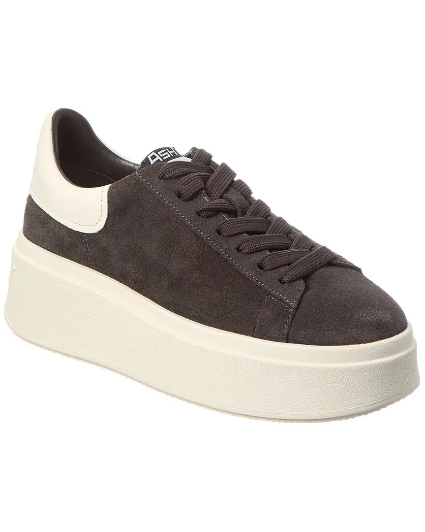 Ash Moxie Suede Platform Sneaker Lightweight Chassis Microfiber Accent Details