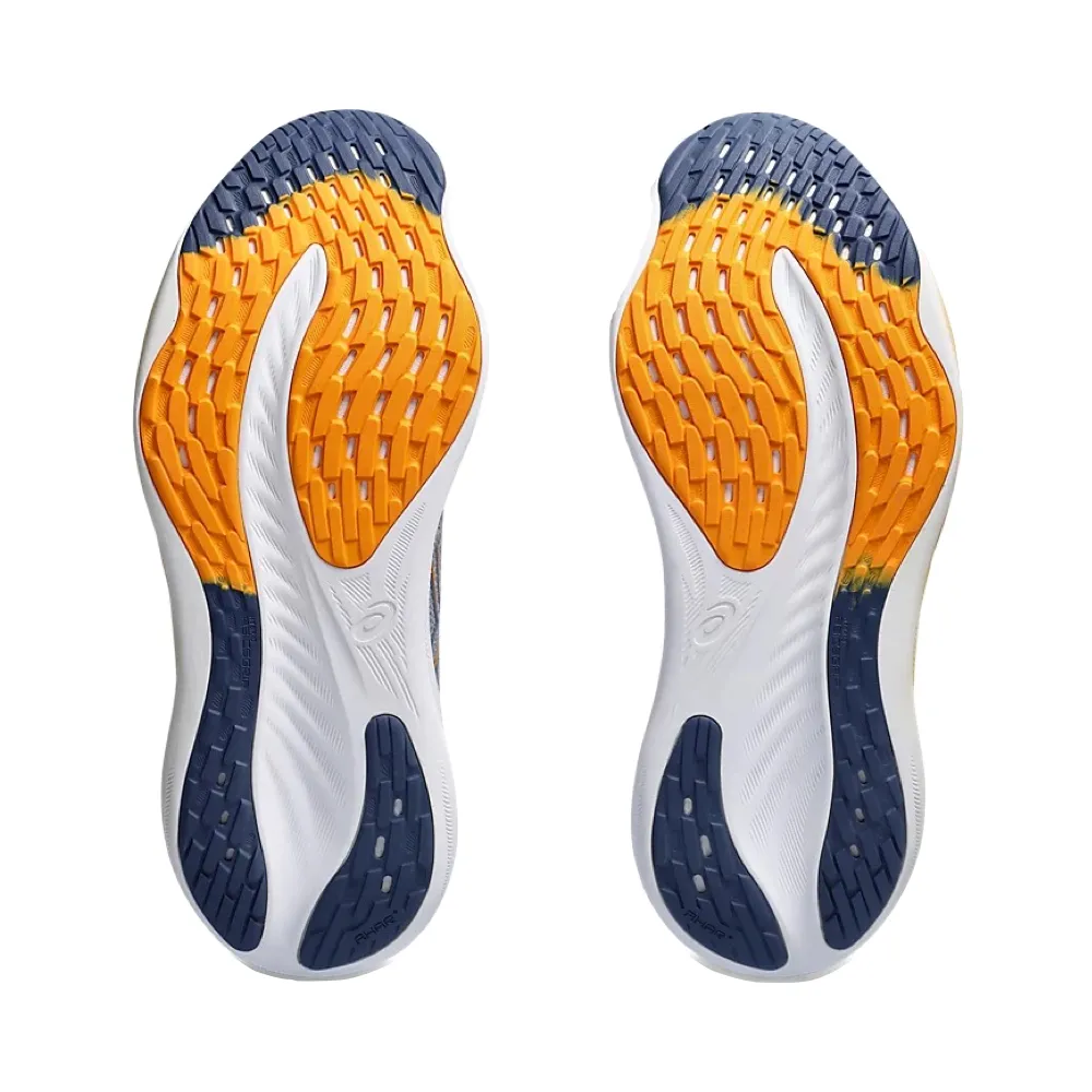 Asics Men's GEL-NIMBUS 26 Sneaker in Sheet Rock/Thunder Blue Fitness Ready