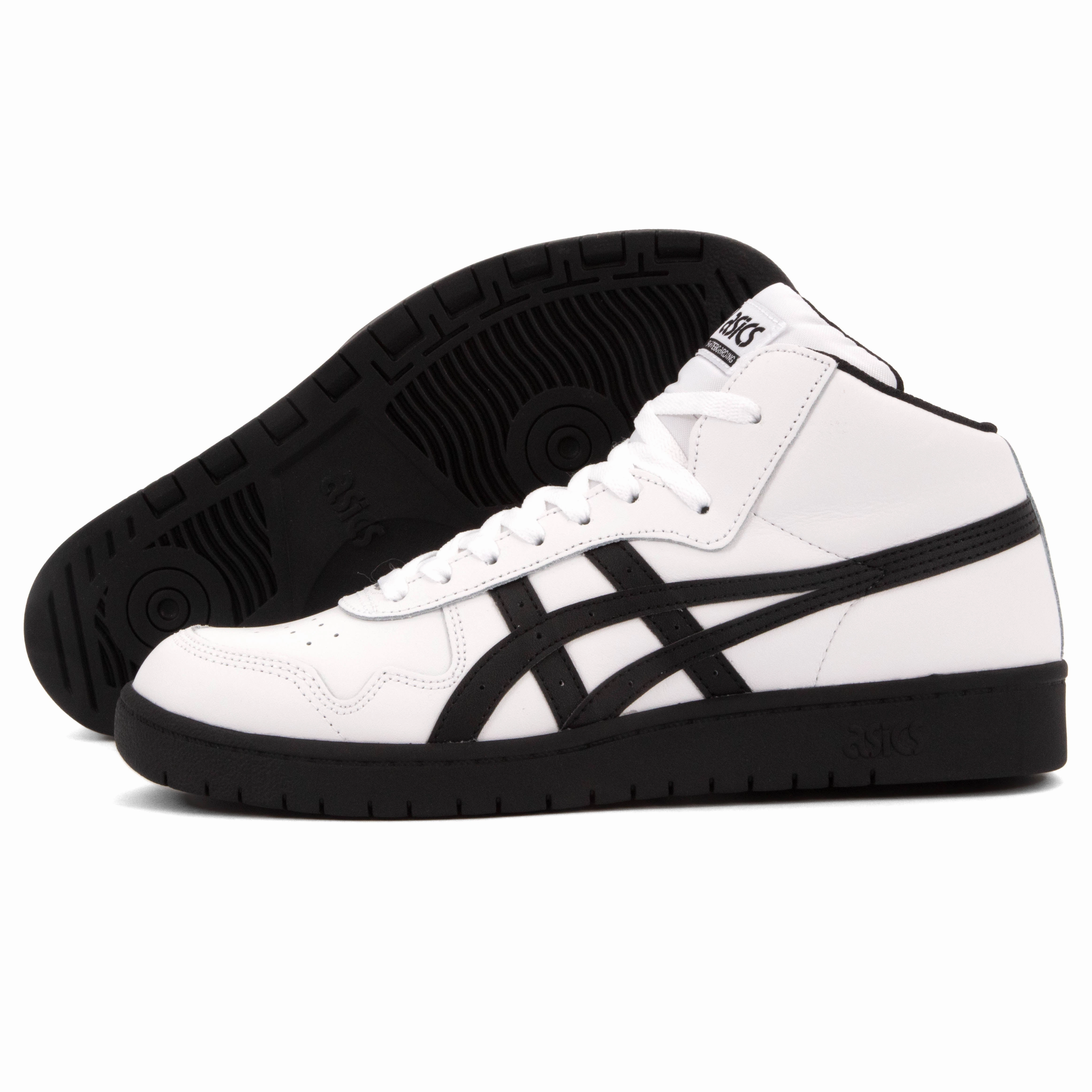 Asics - Japan Pro Mid (White/Black) Asymmetric Lacing System safe shoes