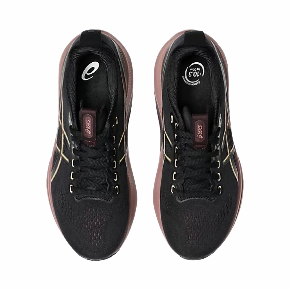 Sun Path Asics Women's GEL-KAYANO 32 Sneaker in Black/Dark Currant