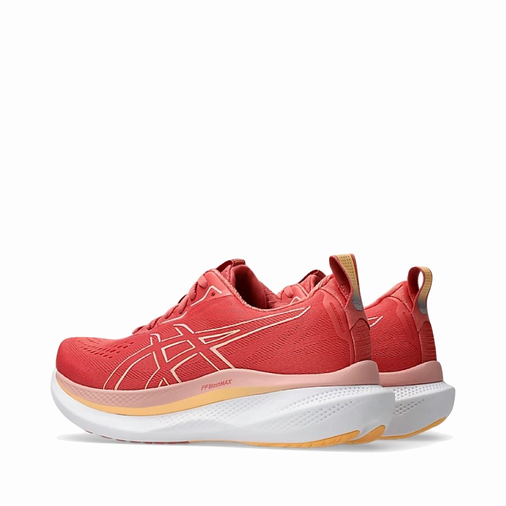 All Day Wear Asics Women's GLIDERIDE MAX Sneaker in Dark Pink Clay/Orange Glow