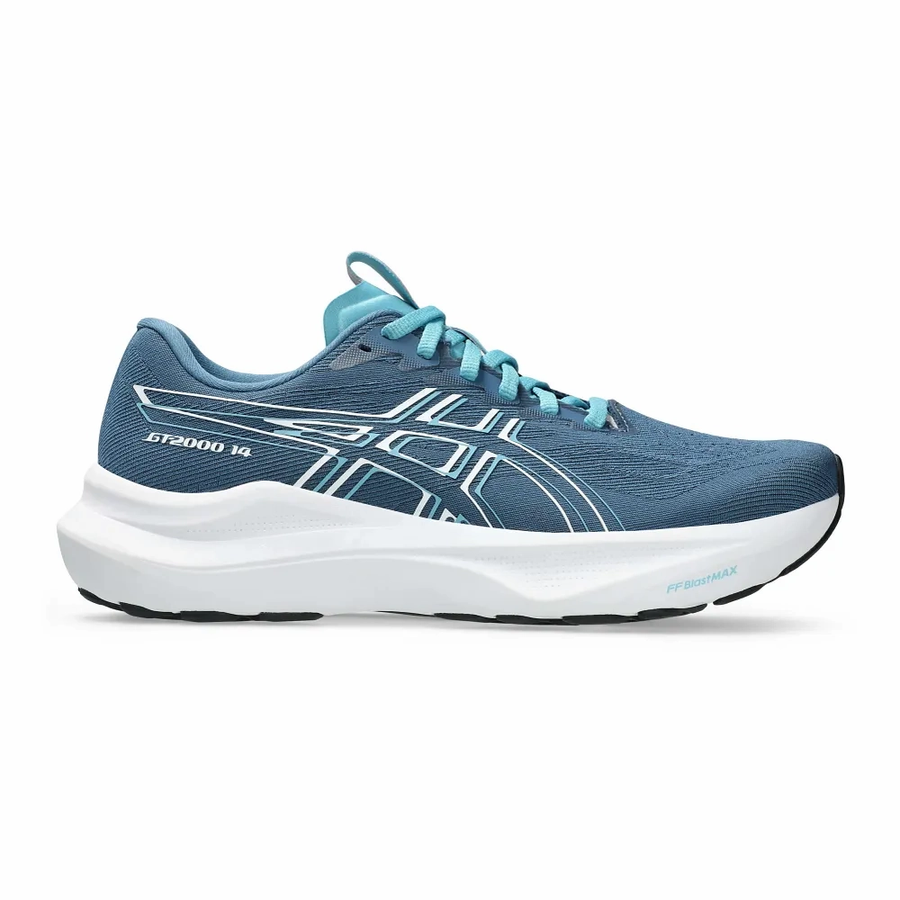 Ocean Path Free Walk Asics Women's GT-2000 14 Sneaker in Winter Sea/White