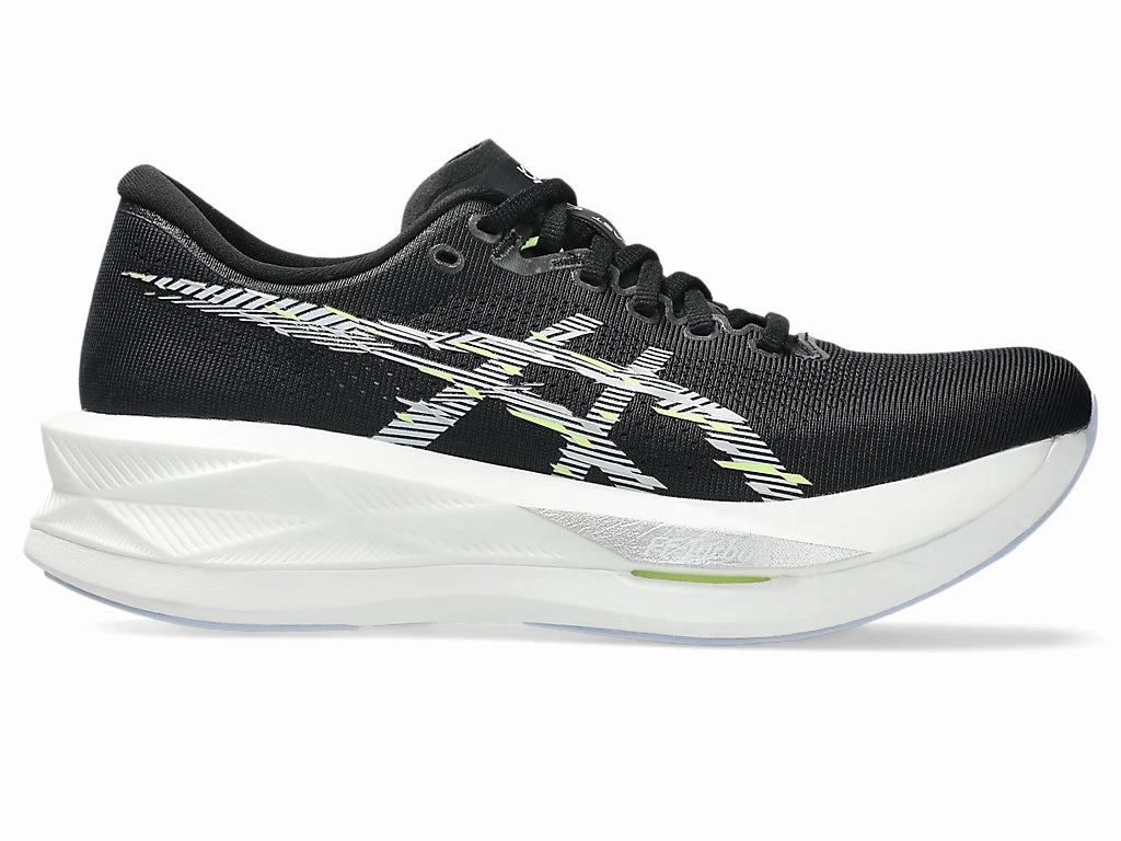 Mobility Ease Asics Women's Sonic blast Sneaker in Black/Blue Fade