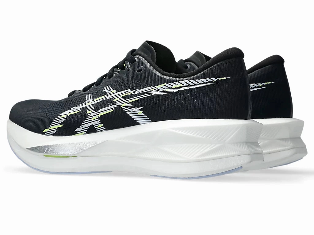 Asics Women's Sonic blast Sneaker in Black/Blue Fade Date Outfit Dirt Guard