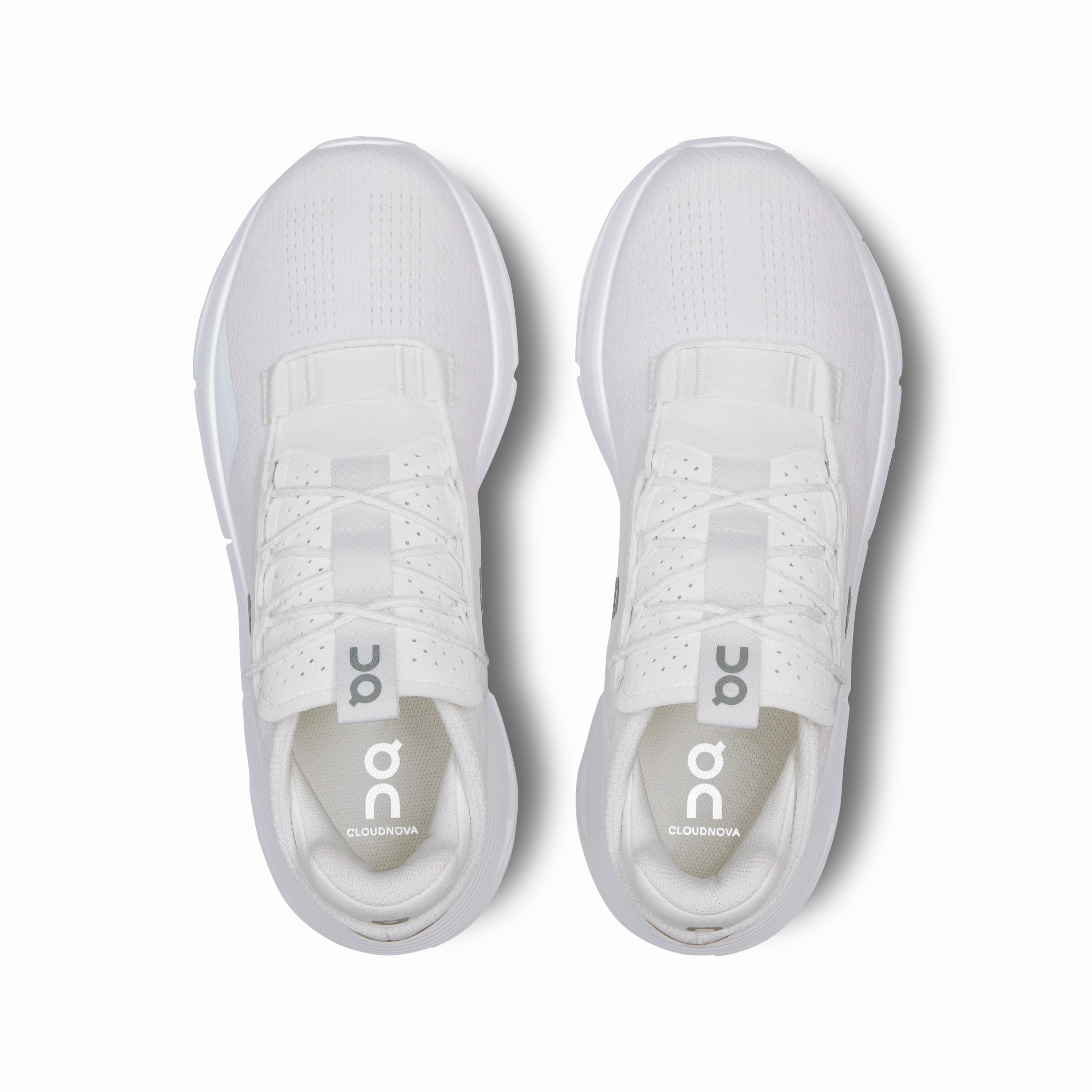 On Running Men's Cloudnova 2 Shoes - All White Wide fit Pressure Relief Inserts