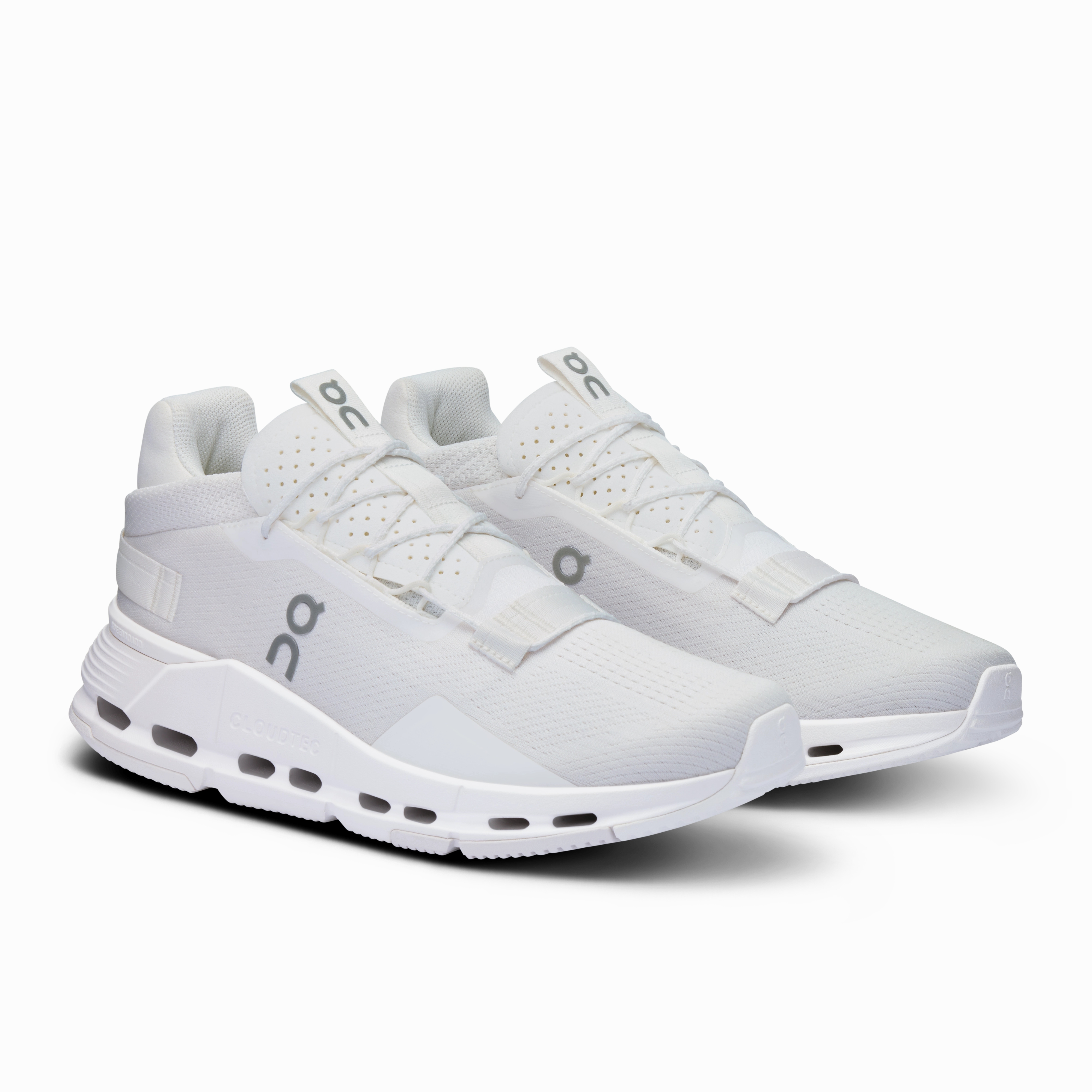 On Running Men's Cloudnova 2 Shoes - All White private - label shoes Contoured Insole Design