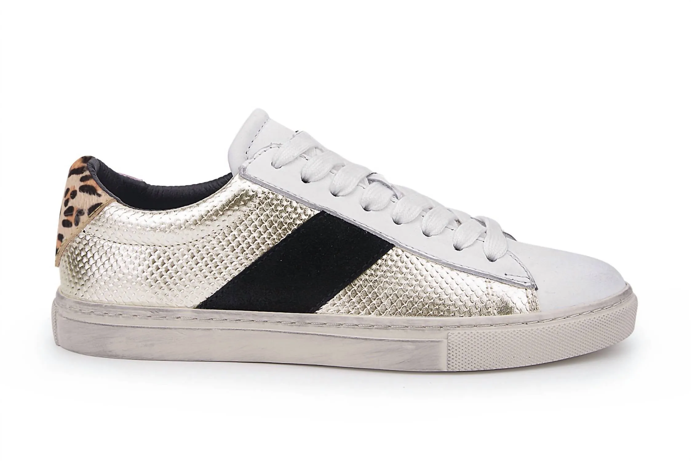 ShockAbsorbingSole Kendall Sneakers In Washed Gold/white