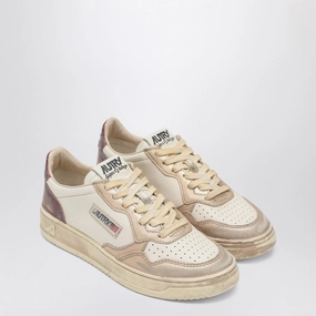 Energy   Returning SyntheticLeather Autry Women's Platinum/ Medalist Low Super Vintage Sneakers