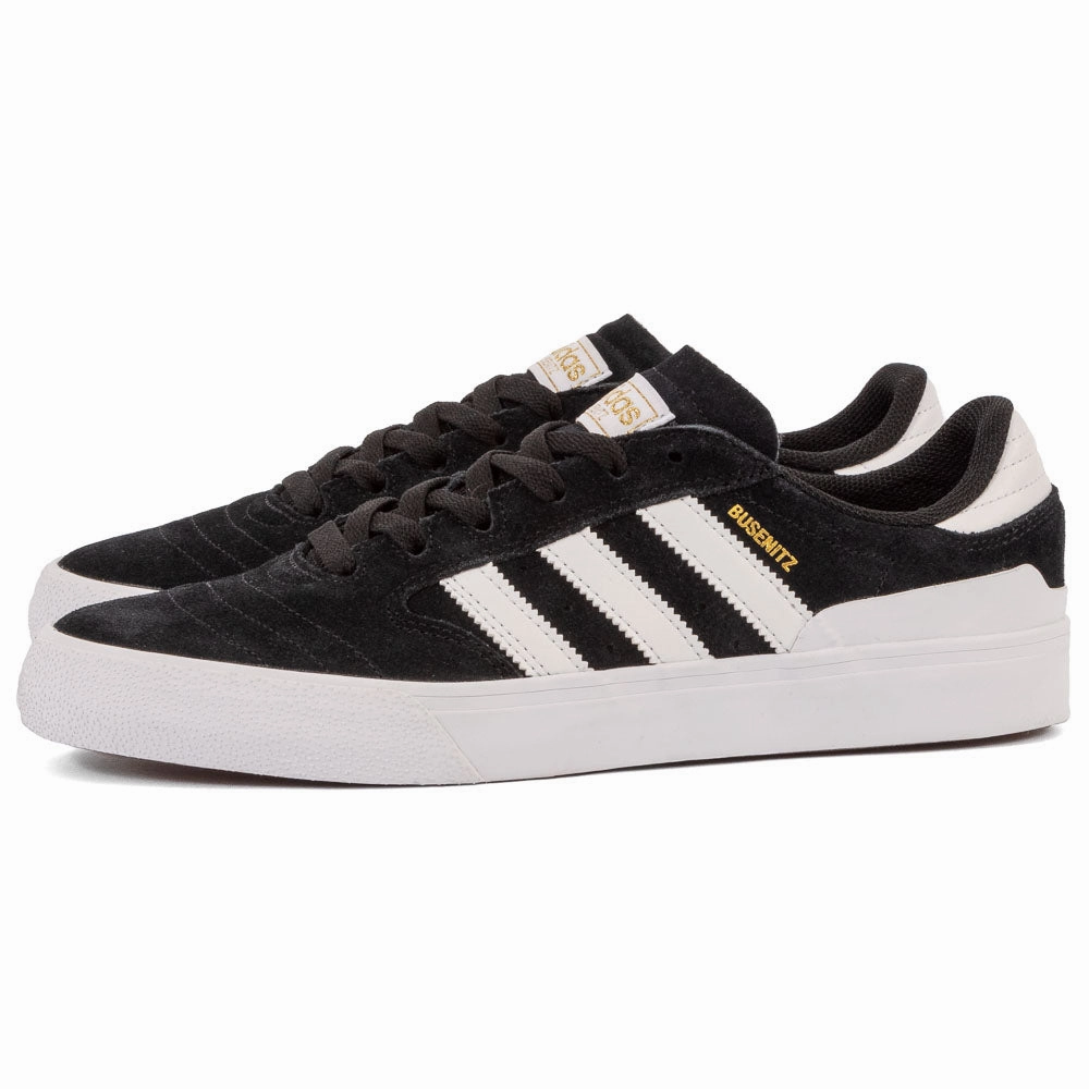 Adidas - Busenitz Vulc II (Black/White/Gum) stretchy running gear
