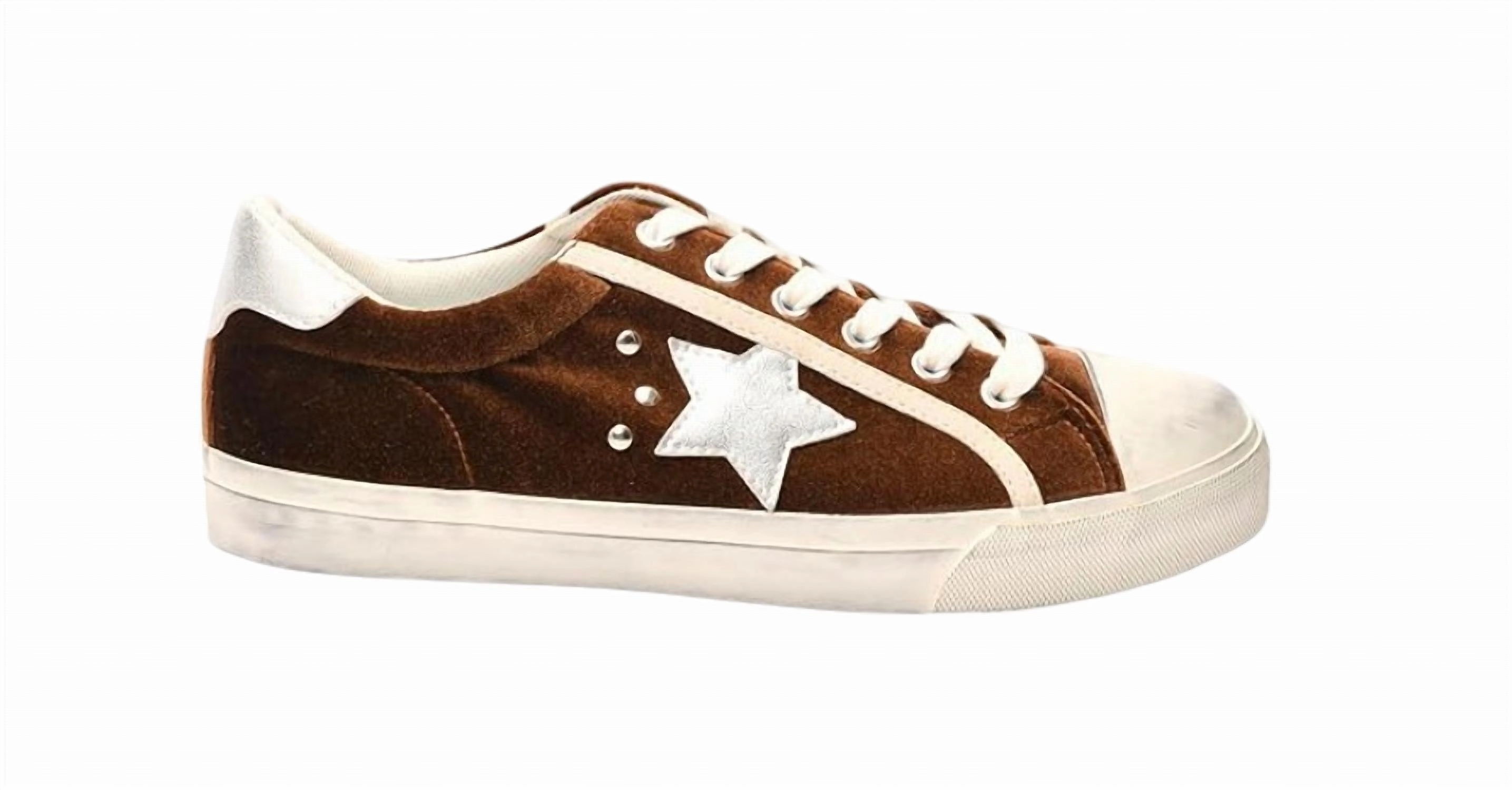Women's Big Dipper Fashion Sneakers In Cinnamon Velvet Recycled Polyester Blend Durable Gear