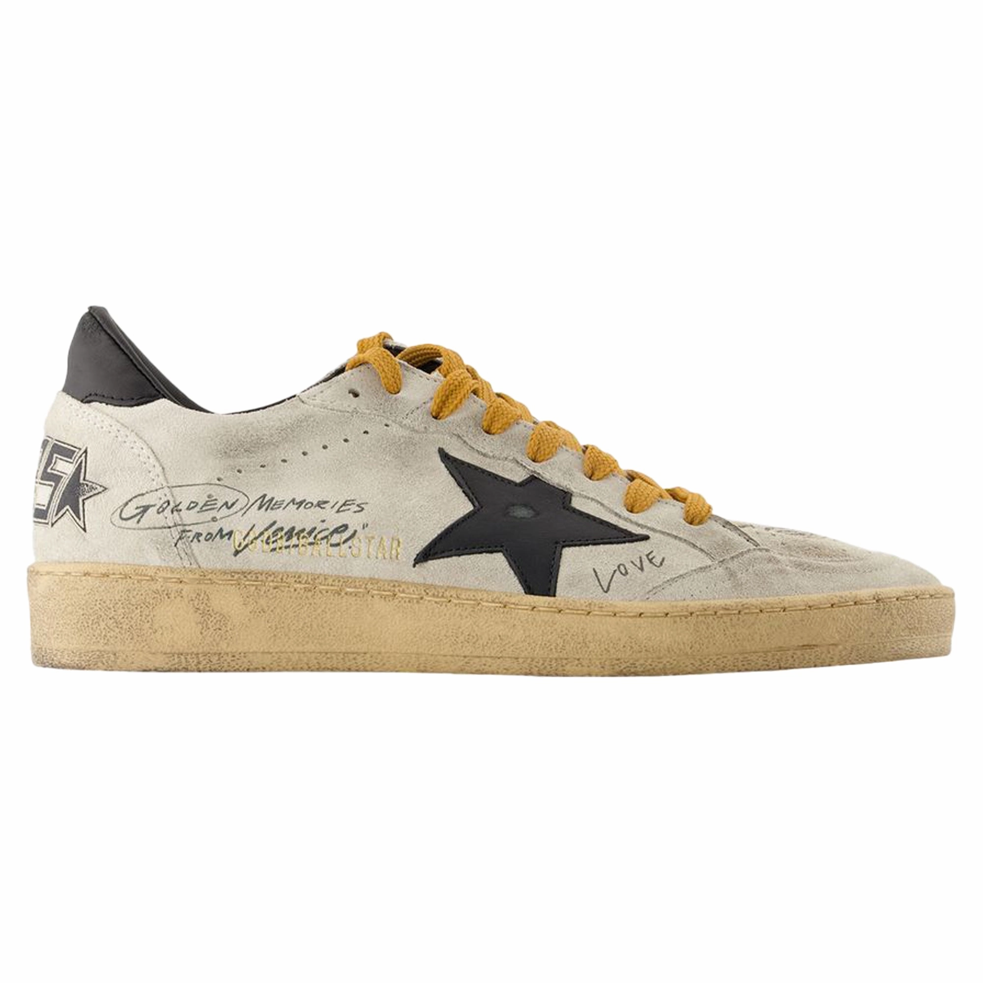 Ballstar Sneakers - Golden Goose Deluxe Brand - Leather - Grey Movement Support