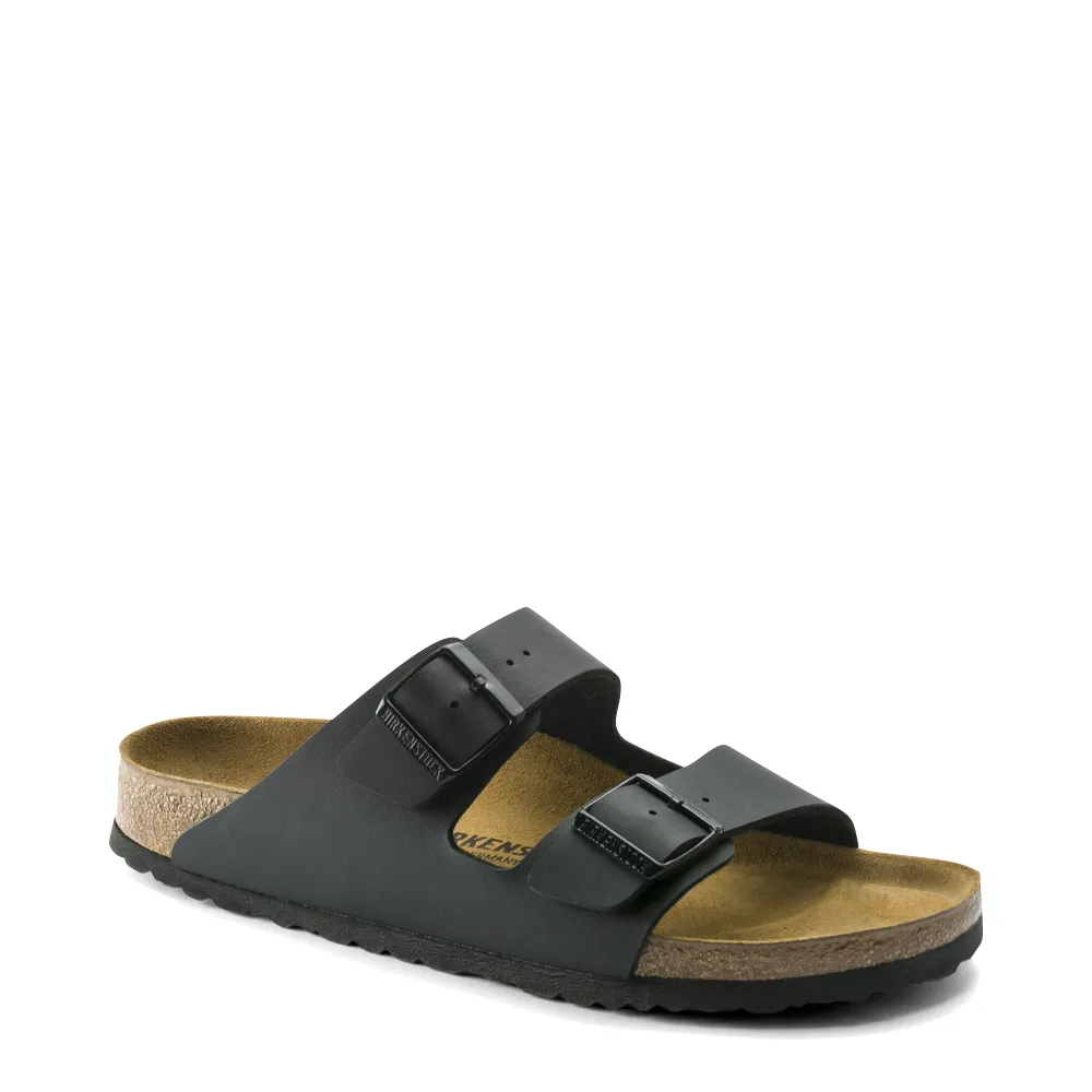Birkenstock Arizona Birko-Flor Sandal in Black Travel Walk Wave Step