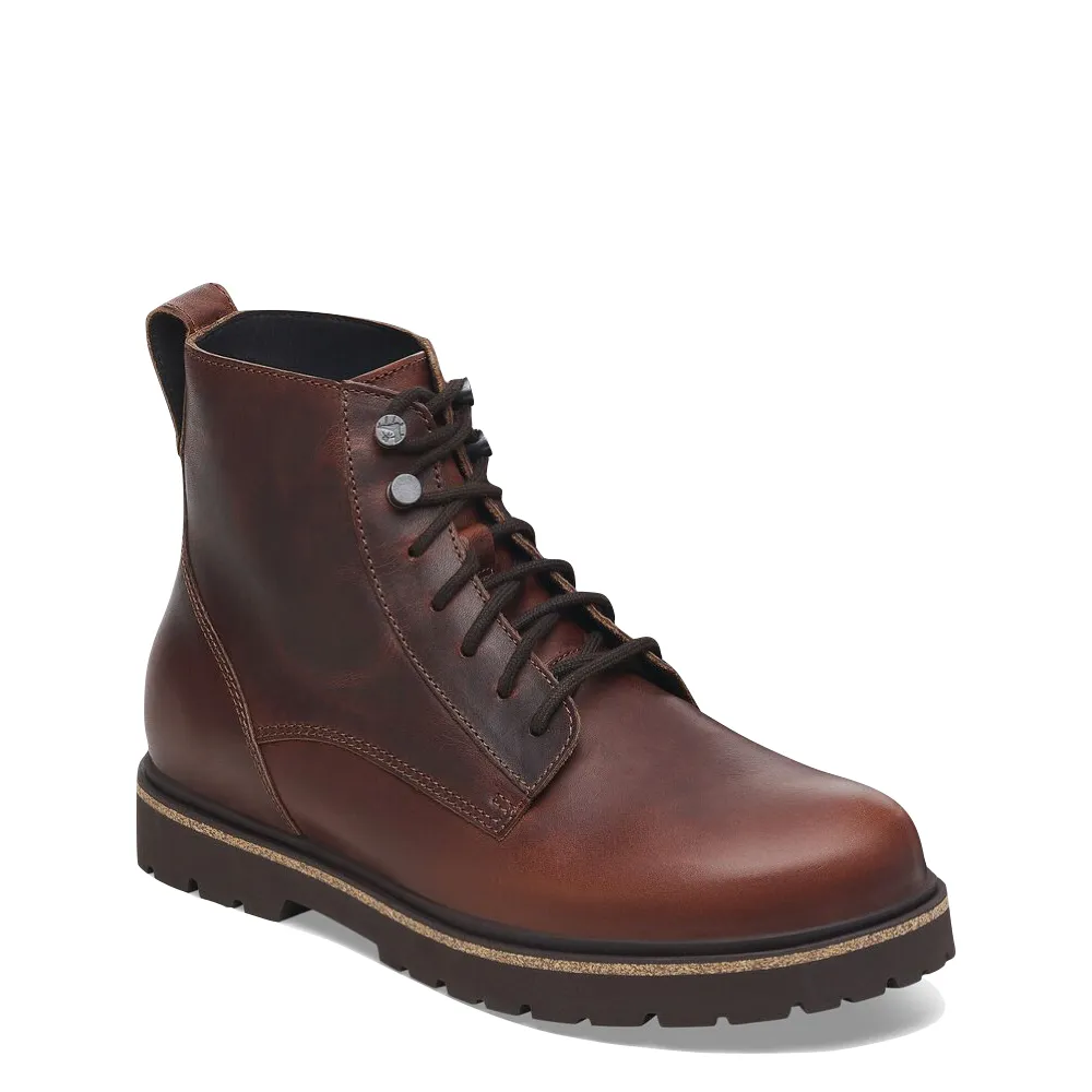 Foot Softness Mobile Life Birkenstock Men's Highwood Leather Lace Boot in Chocolate