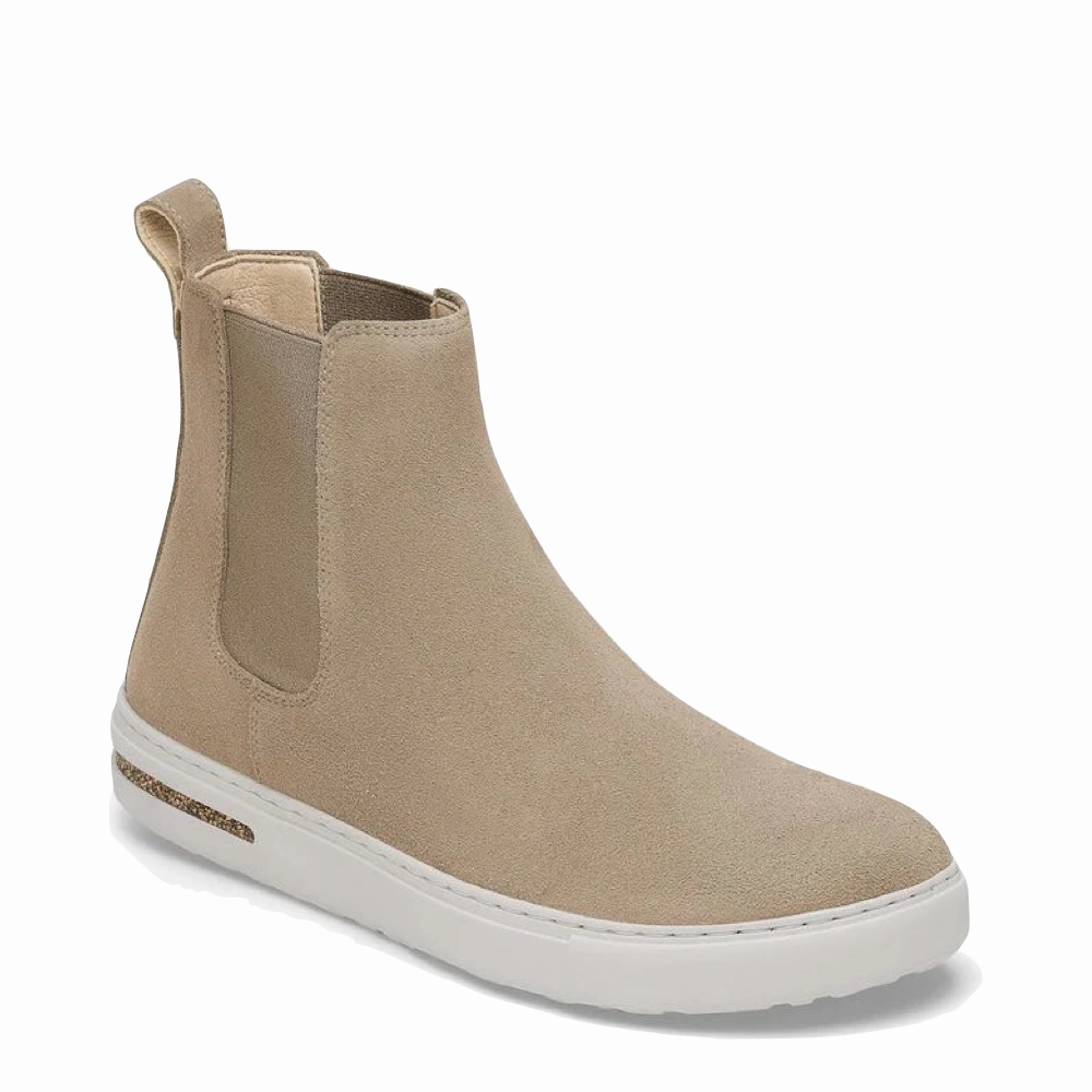 Walking Friendly Slim Design Birkenstock Women's Bend Chelsea Pull On Boot in Taupe