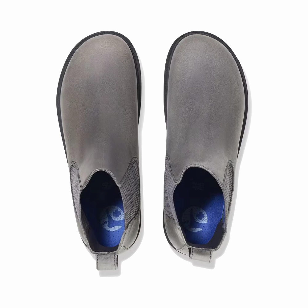 Team Jog Birkenstock Women's Highwood Leather Pull On Chelsea Boot in Graphite