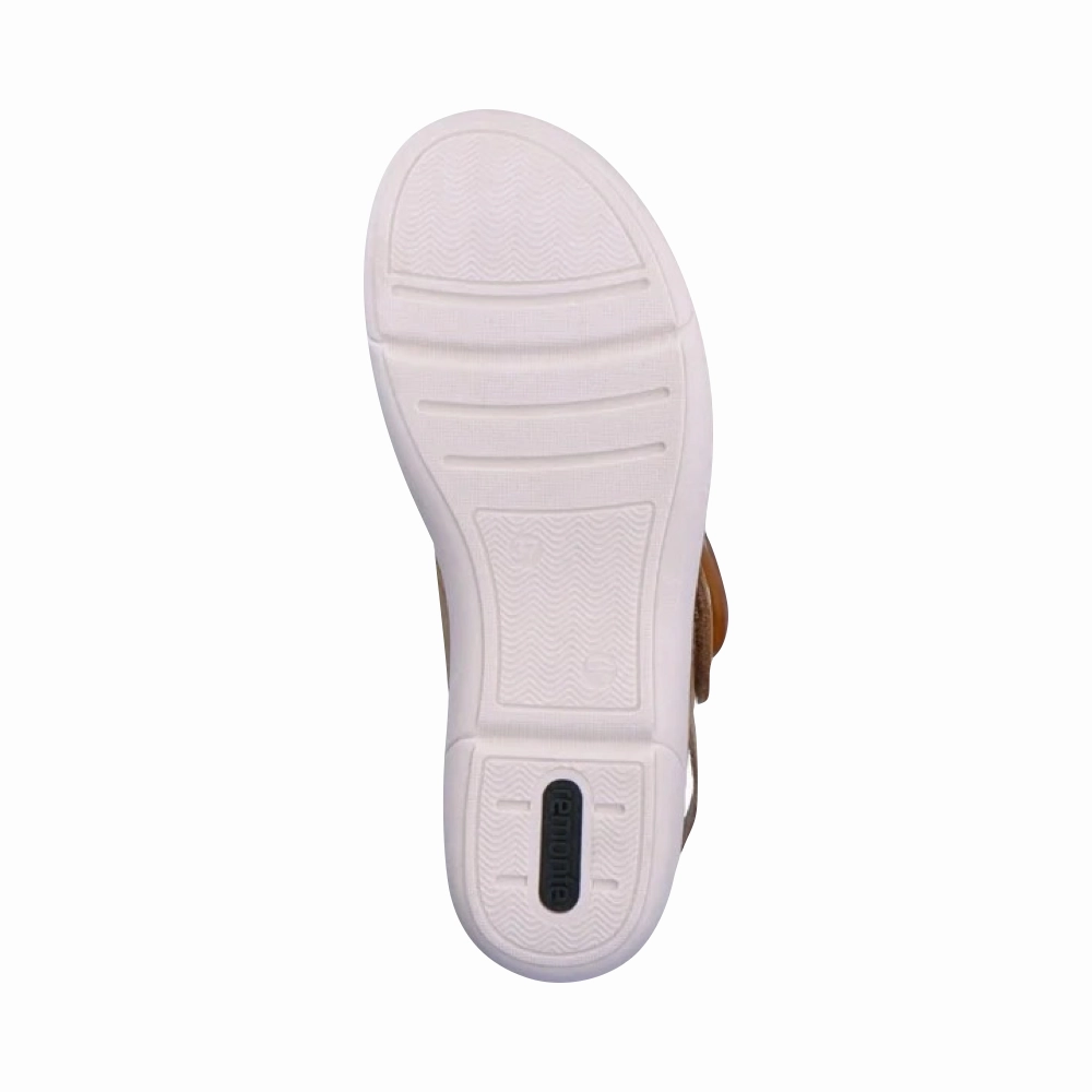 Remonte Women's Jocelyn 53 Sandal in Blue/Sand Bridge Jog