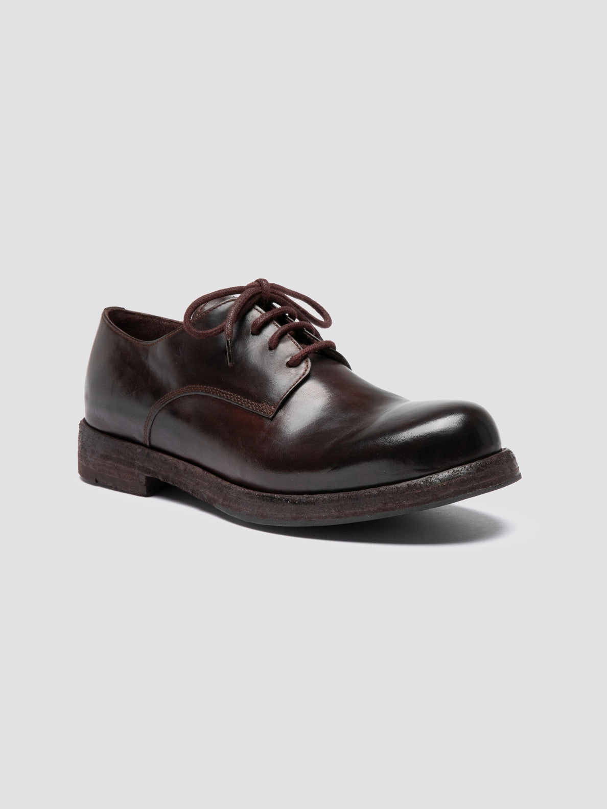 Premium Interior BULLA DD 311 - Burgundy Leather Derby Shoes